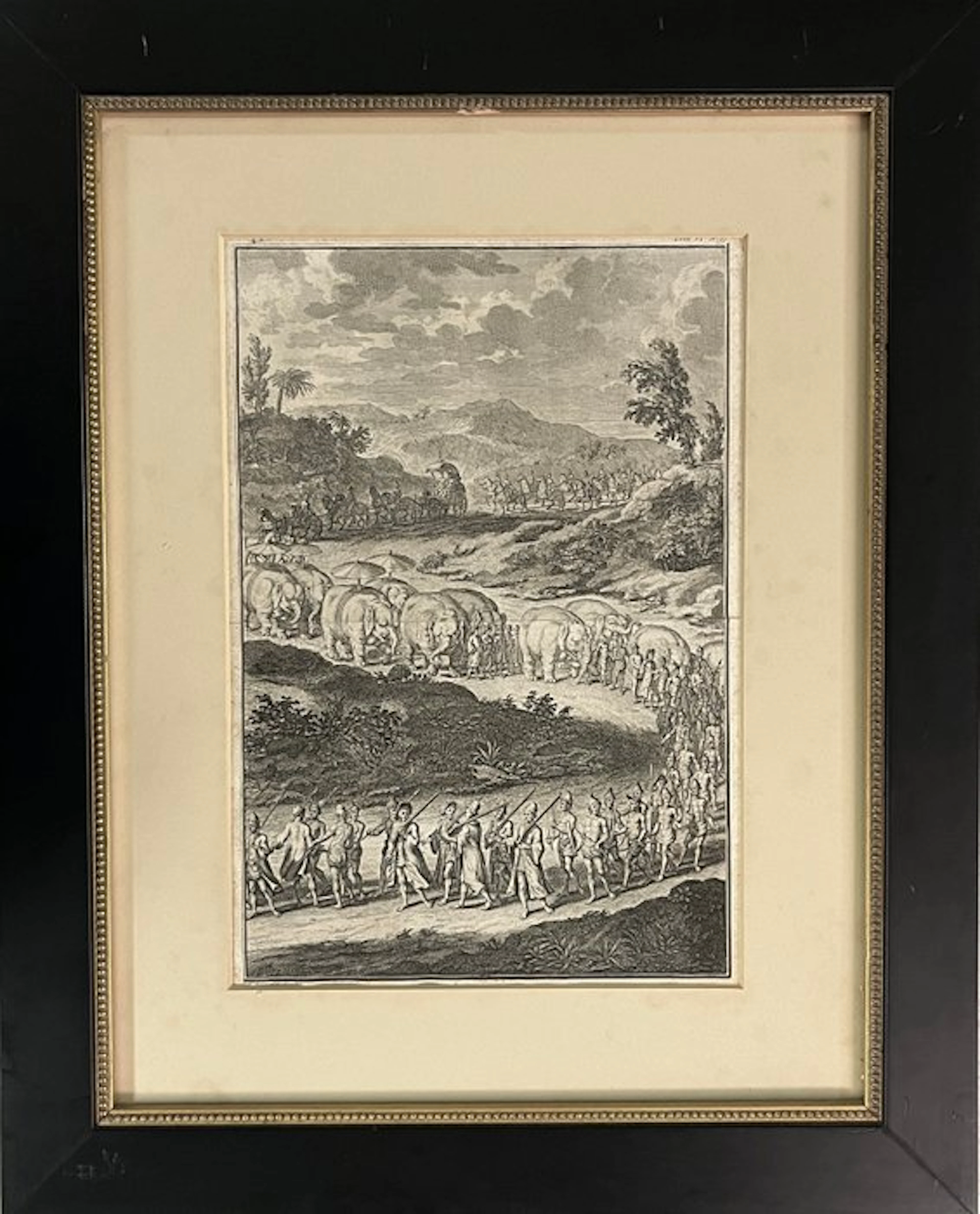 Bernard Picart (1673-1733) - Royal Elephant Procession of Pegu (Burma)