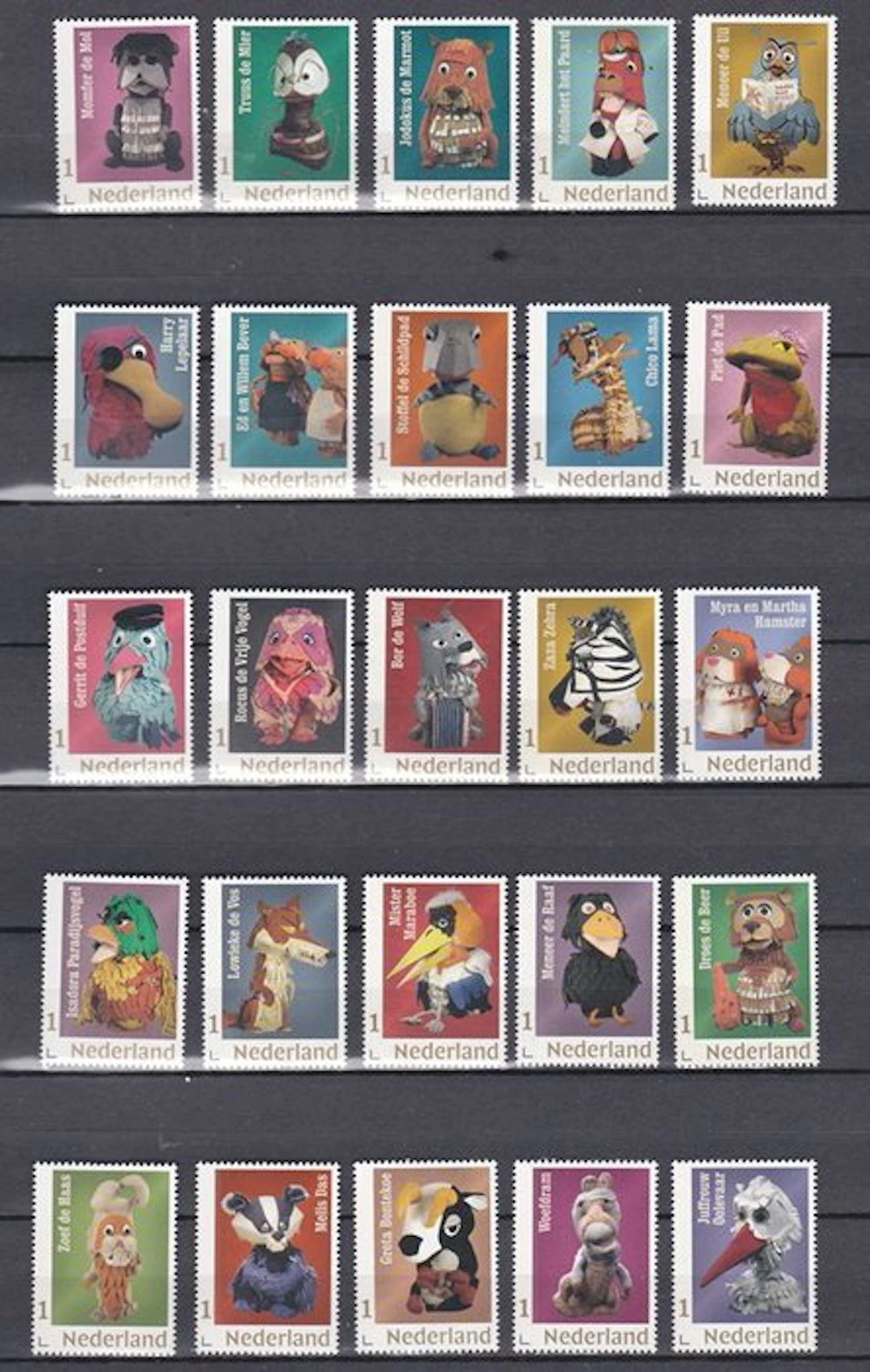 Netherlands 2018 - Complete series of Personal stamps 'The Fabeltjeskrant'