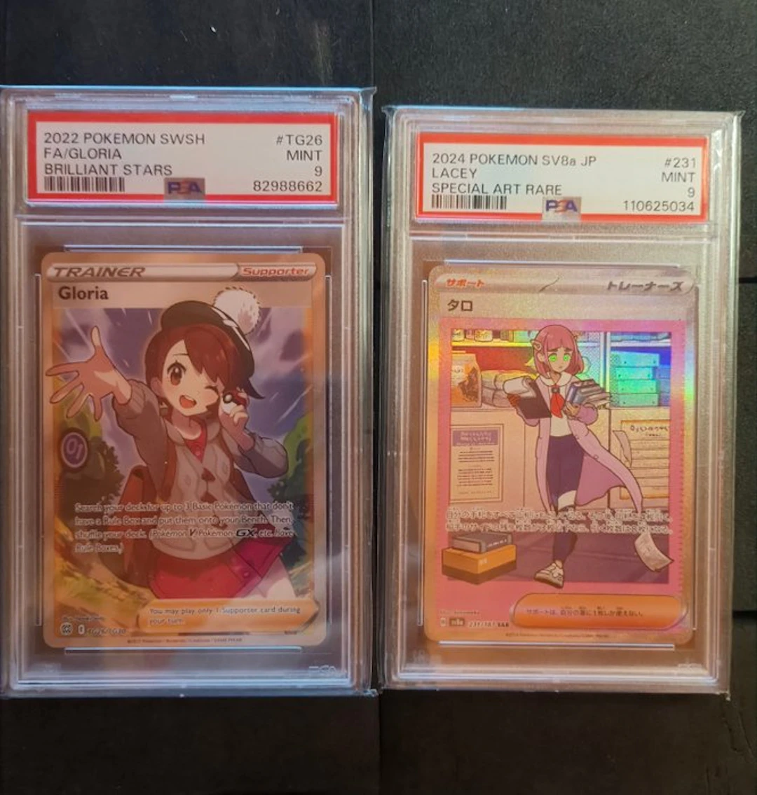 Pokémon - 2 Graded card - Gloria / Lacey #TG26 #231 Full art