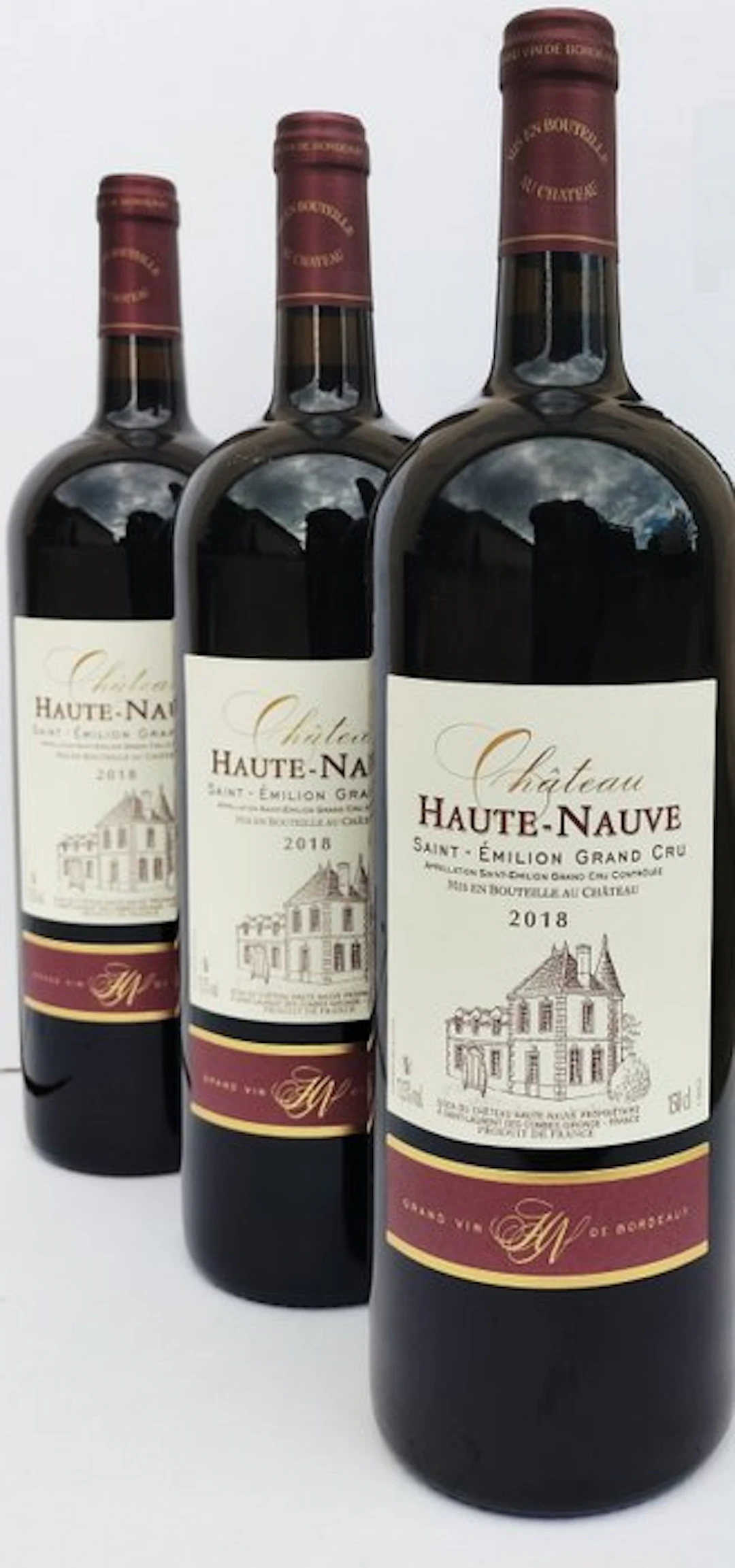 2018 Château Haute-Nauve - Saint-Émilion, Bordeaux Grand Cru - 3 Magnums (1.5L)