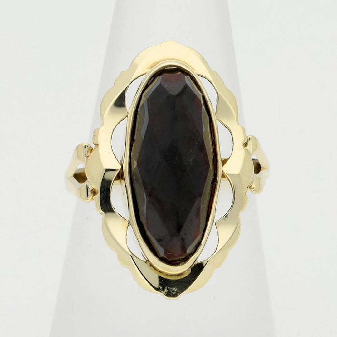 Ring - 18 kt. Yellow gold - Garnet