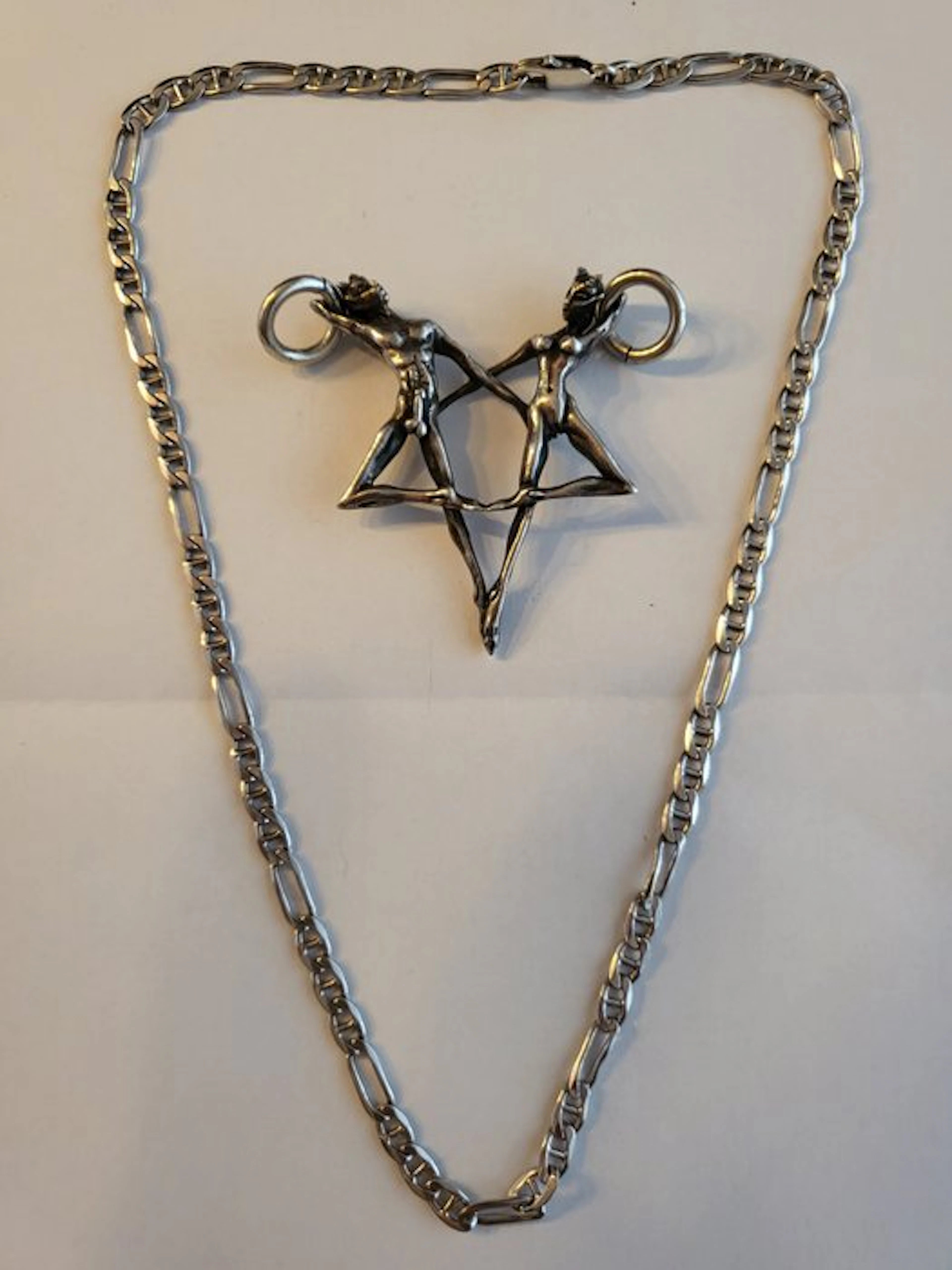 No reserve price - Necklace with pendant Silver - Esotericism-Magic