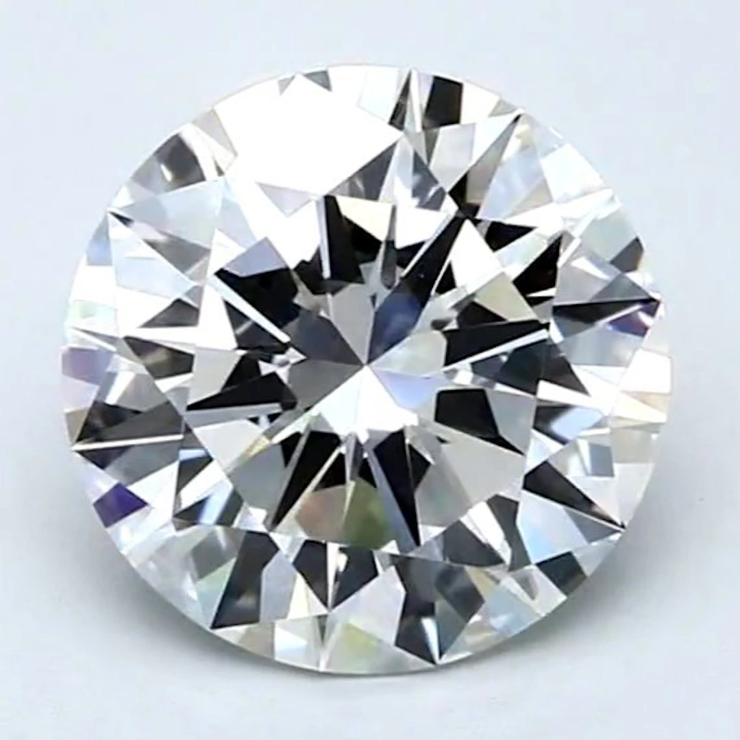 1 pcs Diamond (Natural) - 5.30 ct - Round - F - VVS2 - HRD Antwerp - *3EX None*