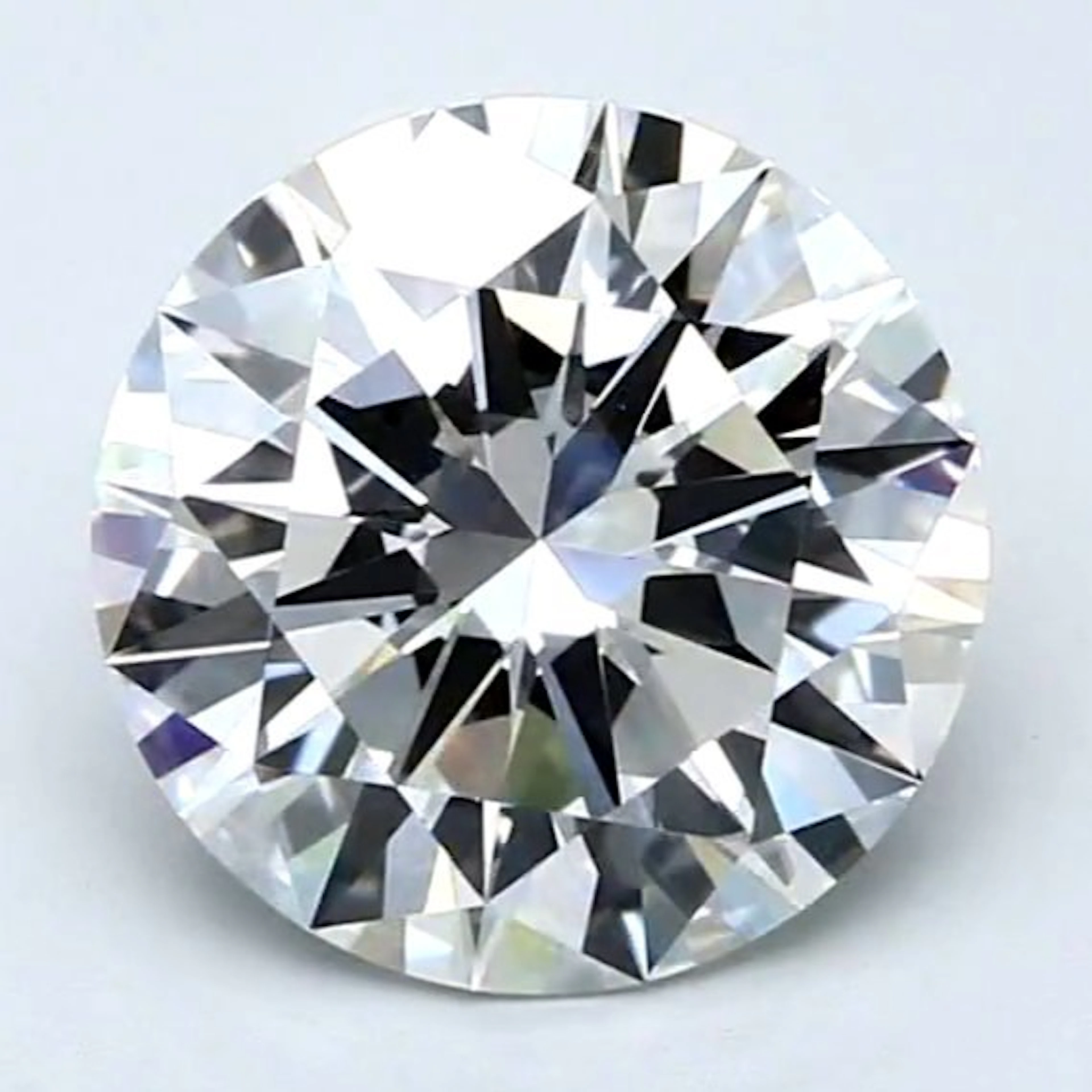1 pcs Diamond (Natural) - 5.30 ct - Round - F - VVS2 - HRD Antwerp - *3EX None*