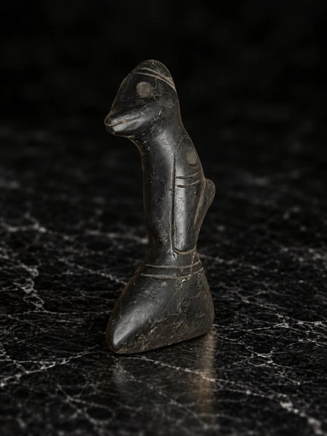 Taino Culture 10th to 15th Century AD Stone, Serpentine Zemi Idol - 7 cm
