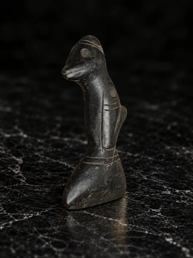 Taino Culture 10th to 15th Century AD Stone, Serpentine Zemi Idol - 7 cm