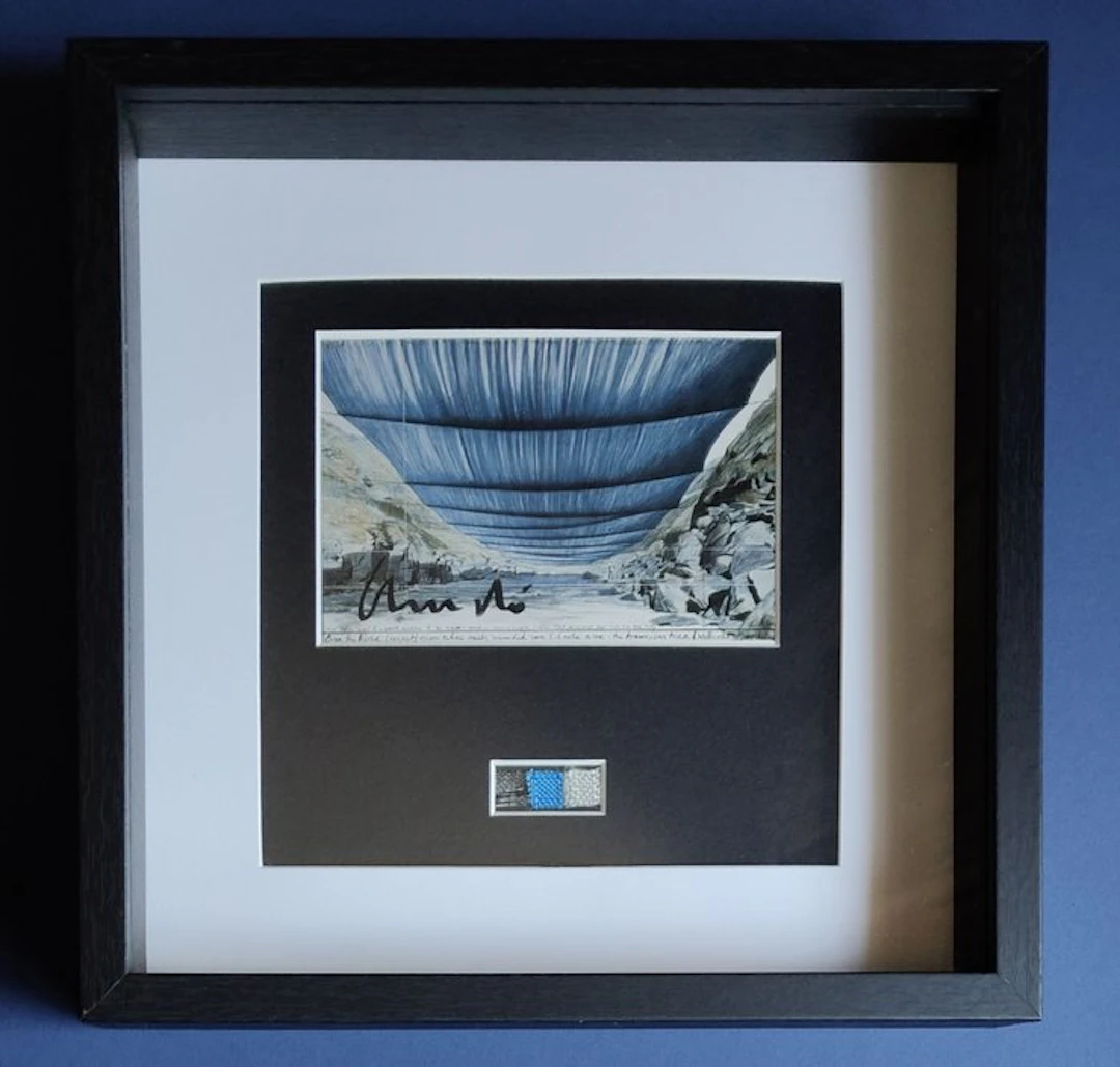 Christo & Jeanne-Claude (1935-2020) - Over The River - handsigned