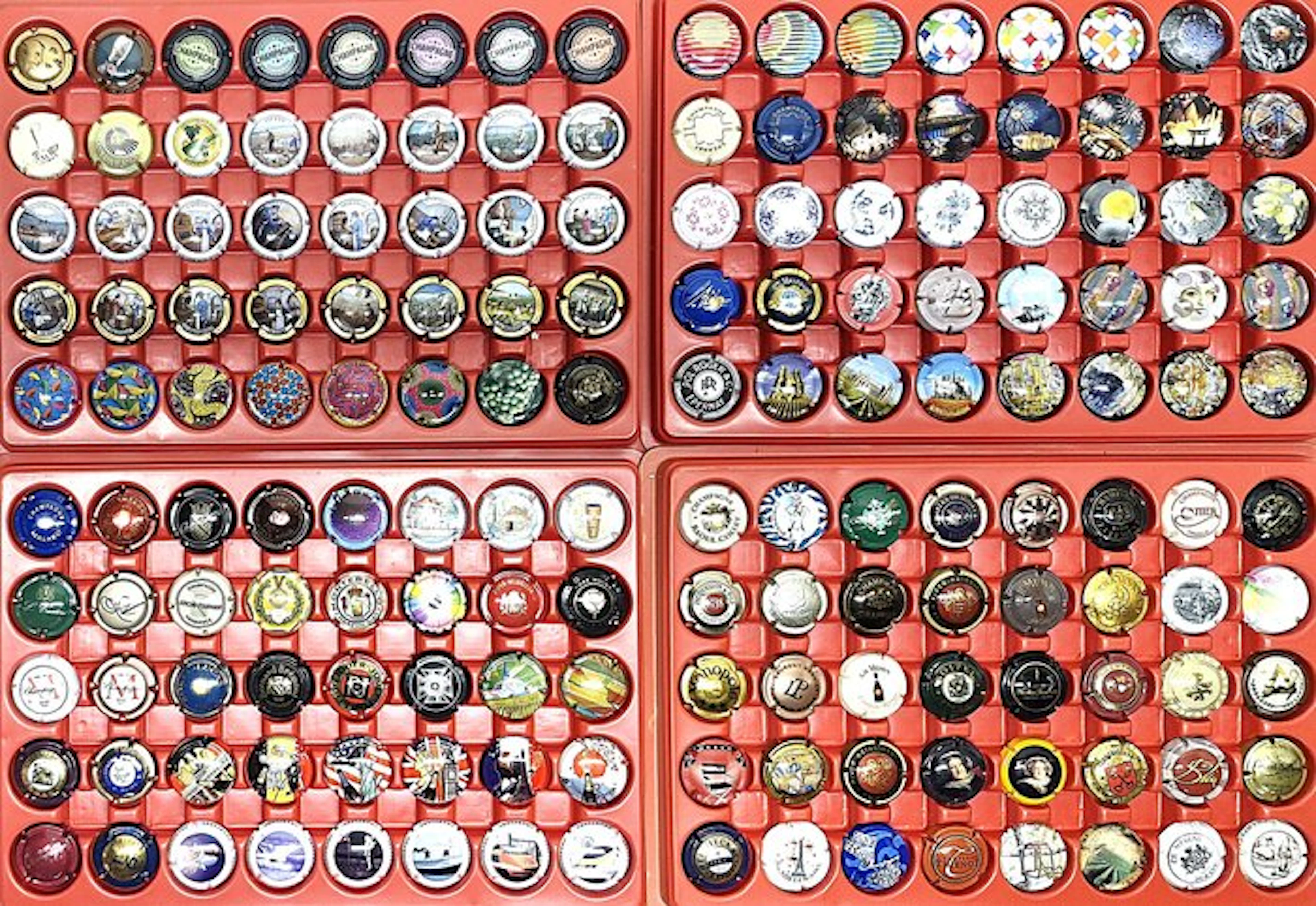 Champagne capsule collection - Large lot of Champagne capsules