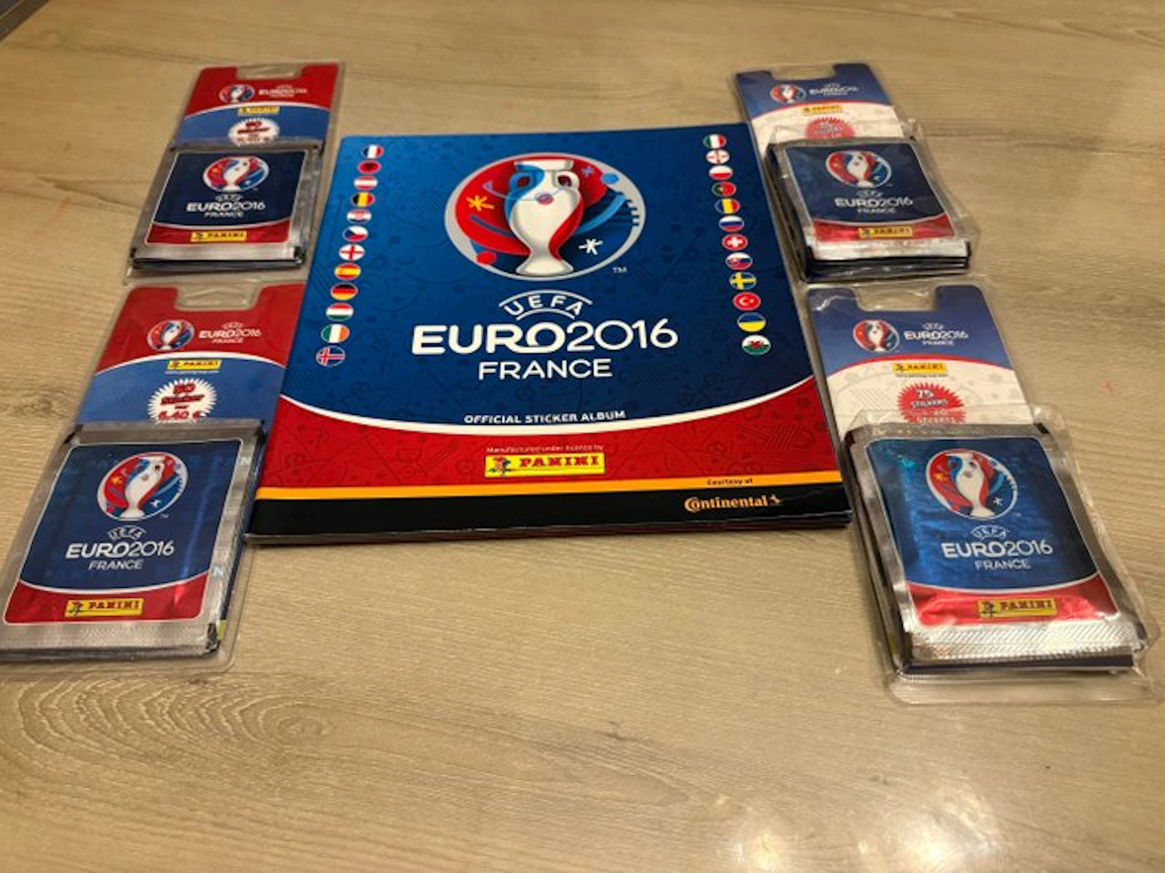 2016 Panini UEFA Euro 2016 Frankrijk 4 blisters en 1...