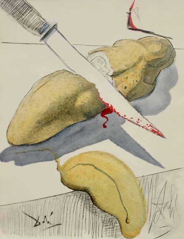 Salvador Dali (1904-1989) - Cut Cucumber from his suite illustrating Casanova