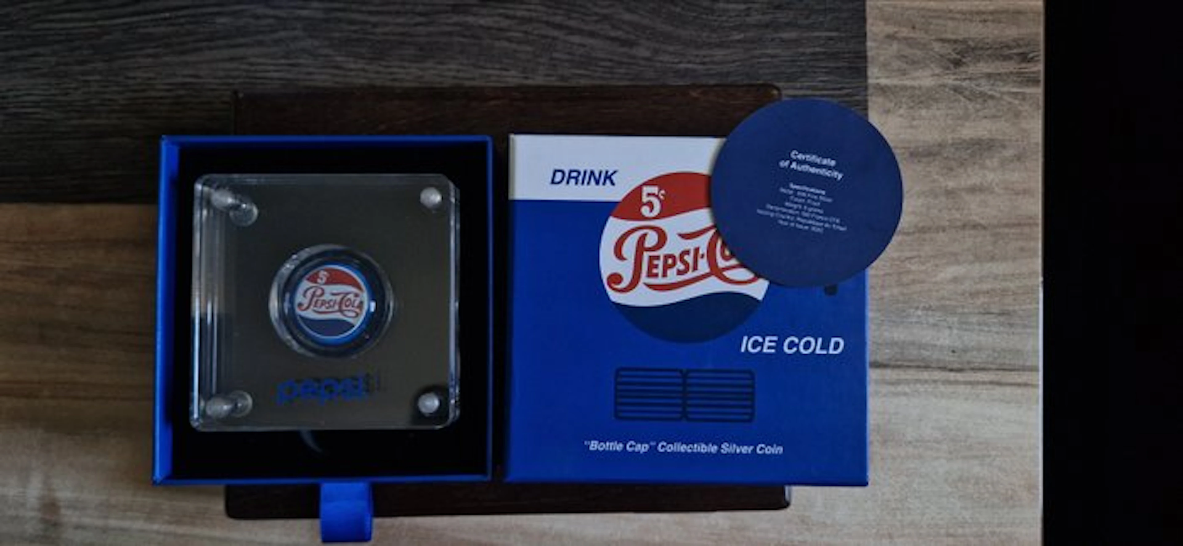 Chad. 500 Francs 2022 Pepsi Cola, Fine Silver Proof (No reserve price)
