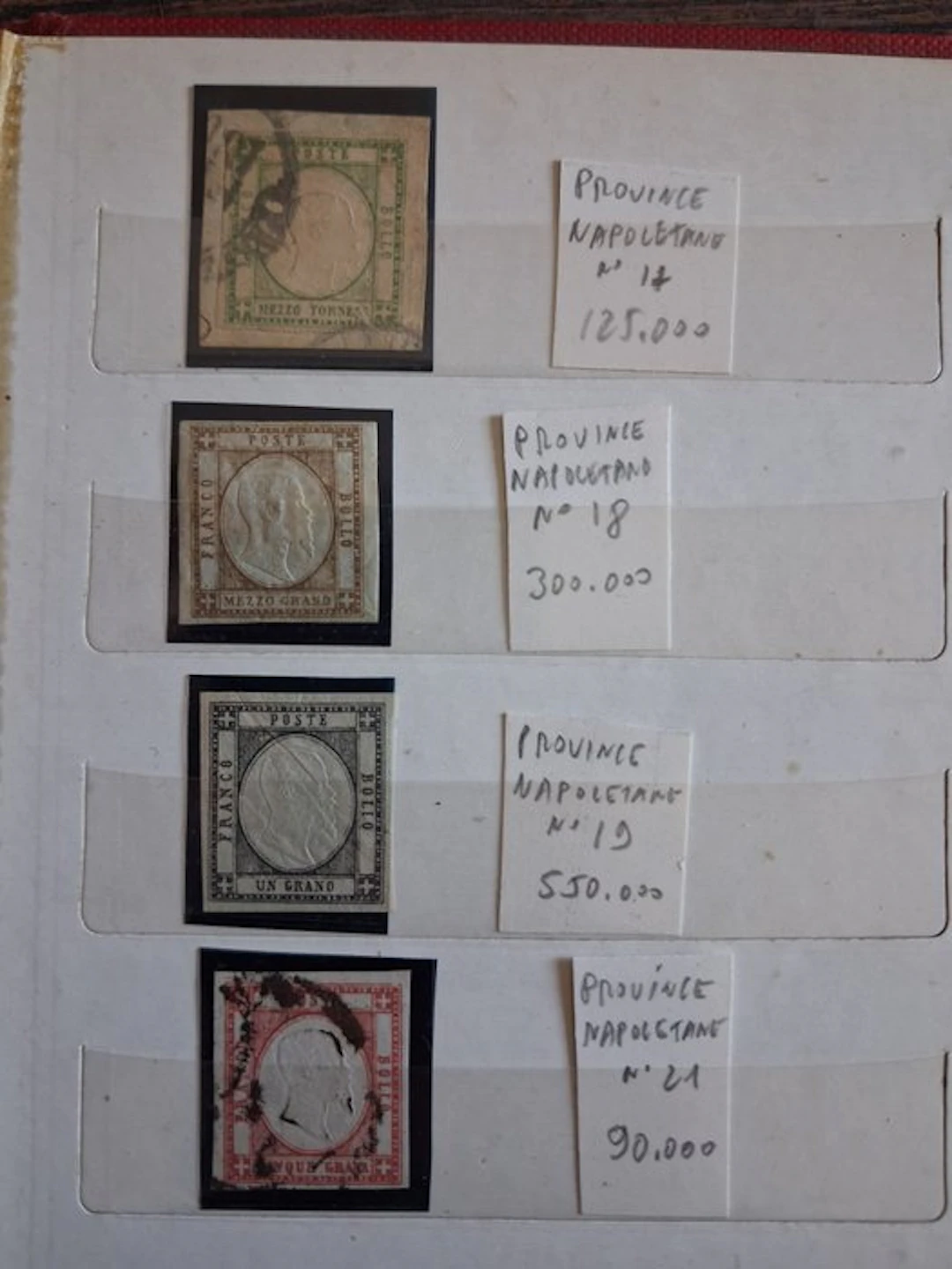 Italian Ancient States - Naples 1861/1861 - Collection 4 stamps! 10 photos