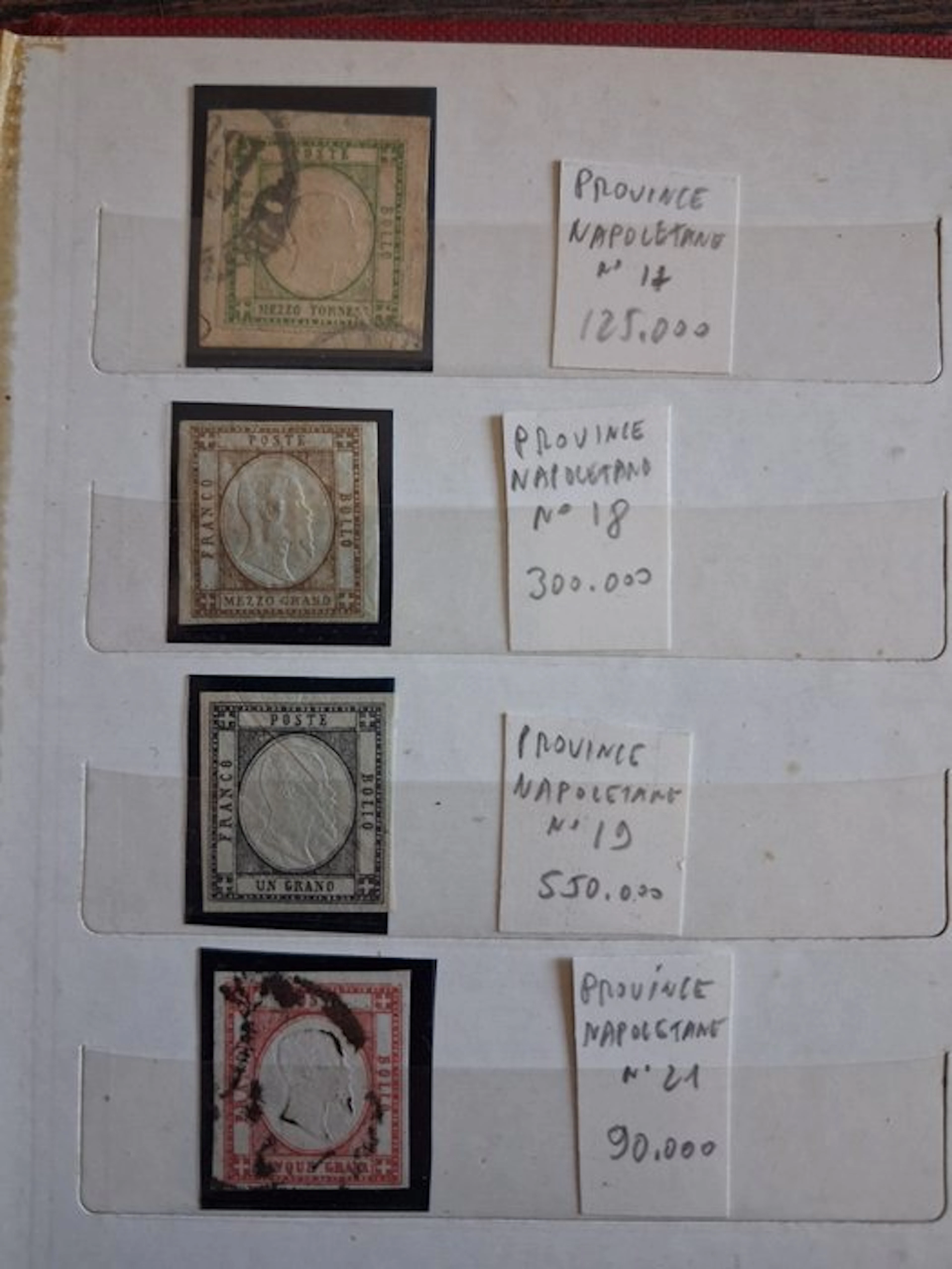 Italian Ancient States - Naples 1861/1861 - Collection 4 stamps! 10 photos