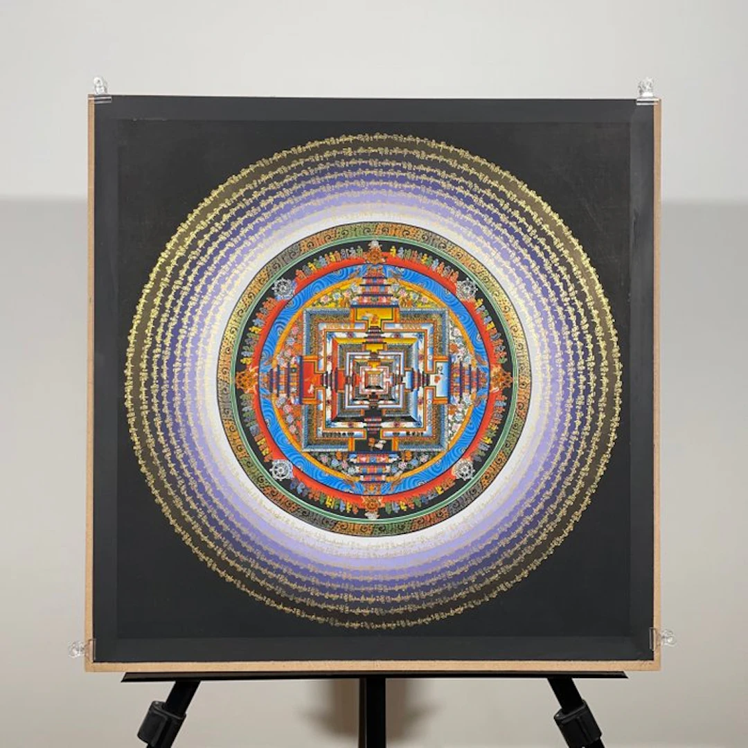 53 cm - Painting of Tibetan Tradition - Mandala...