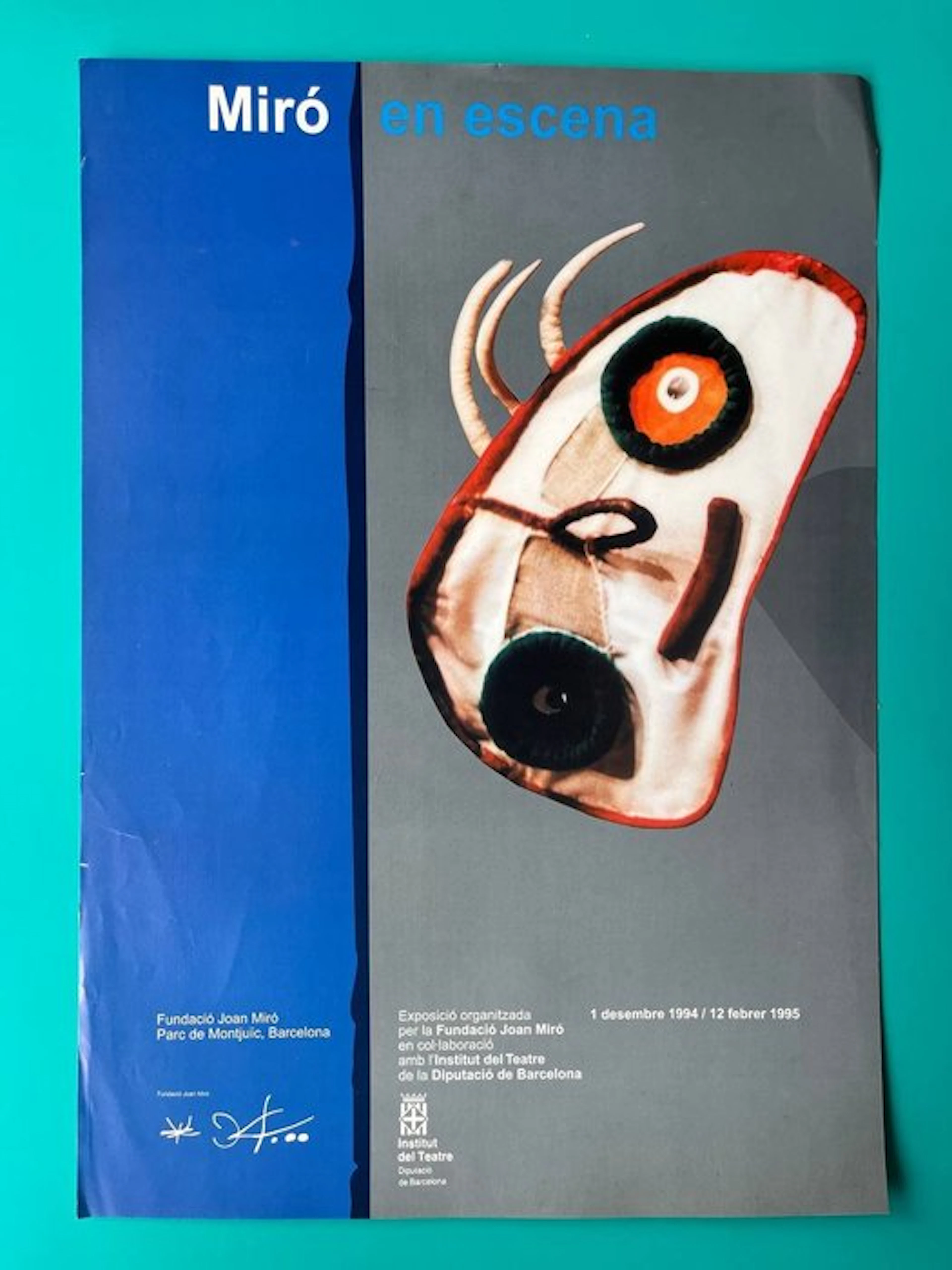 Joan Miró - **ORIGINAL exhibition poster Miró en Escena...