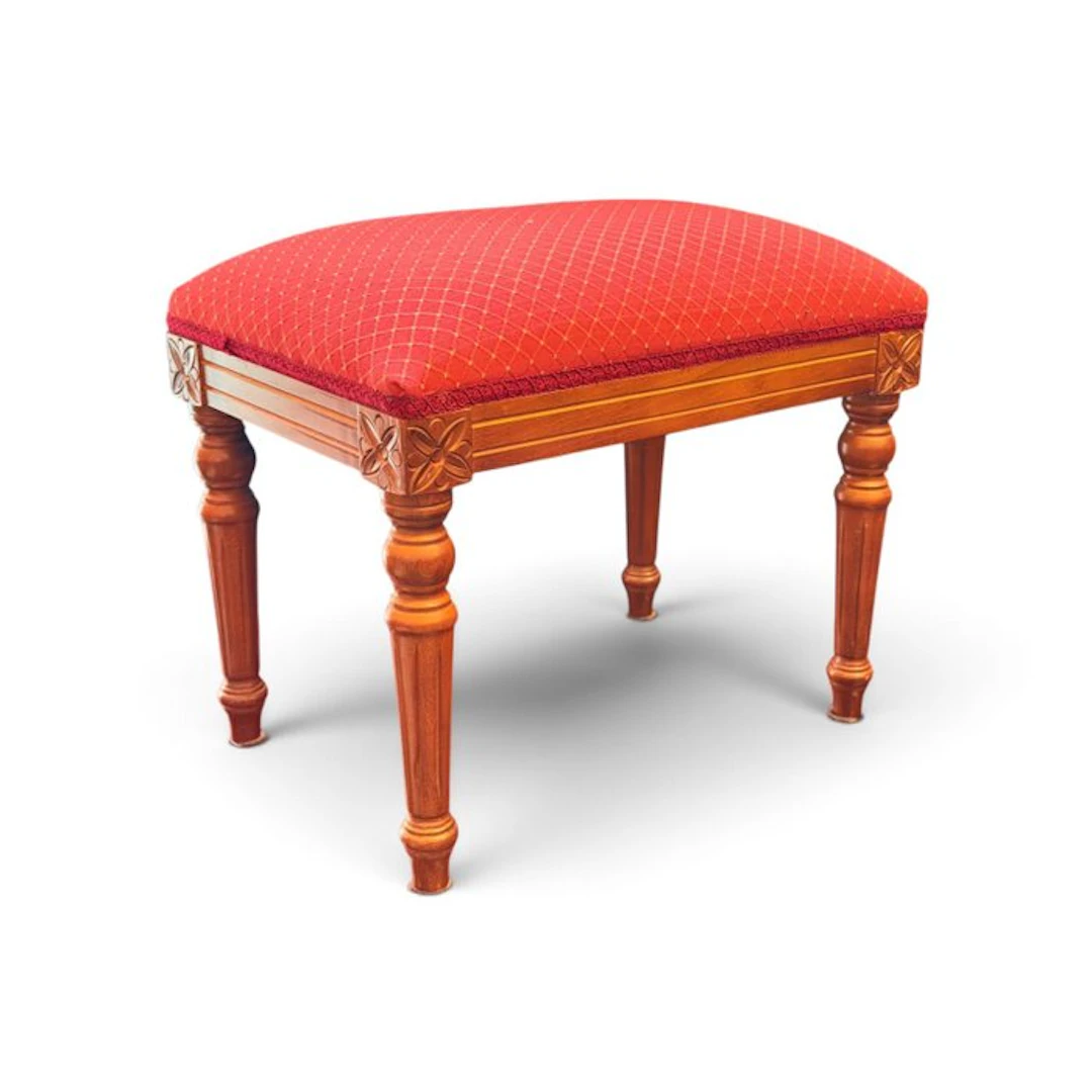 Footstool - Wood - Textile Original