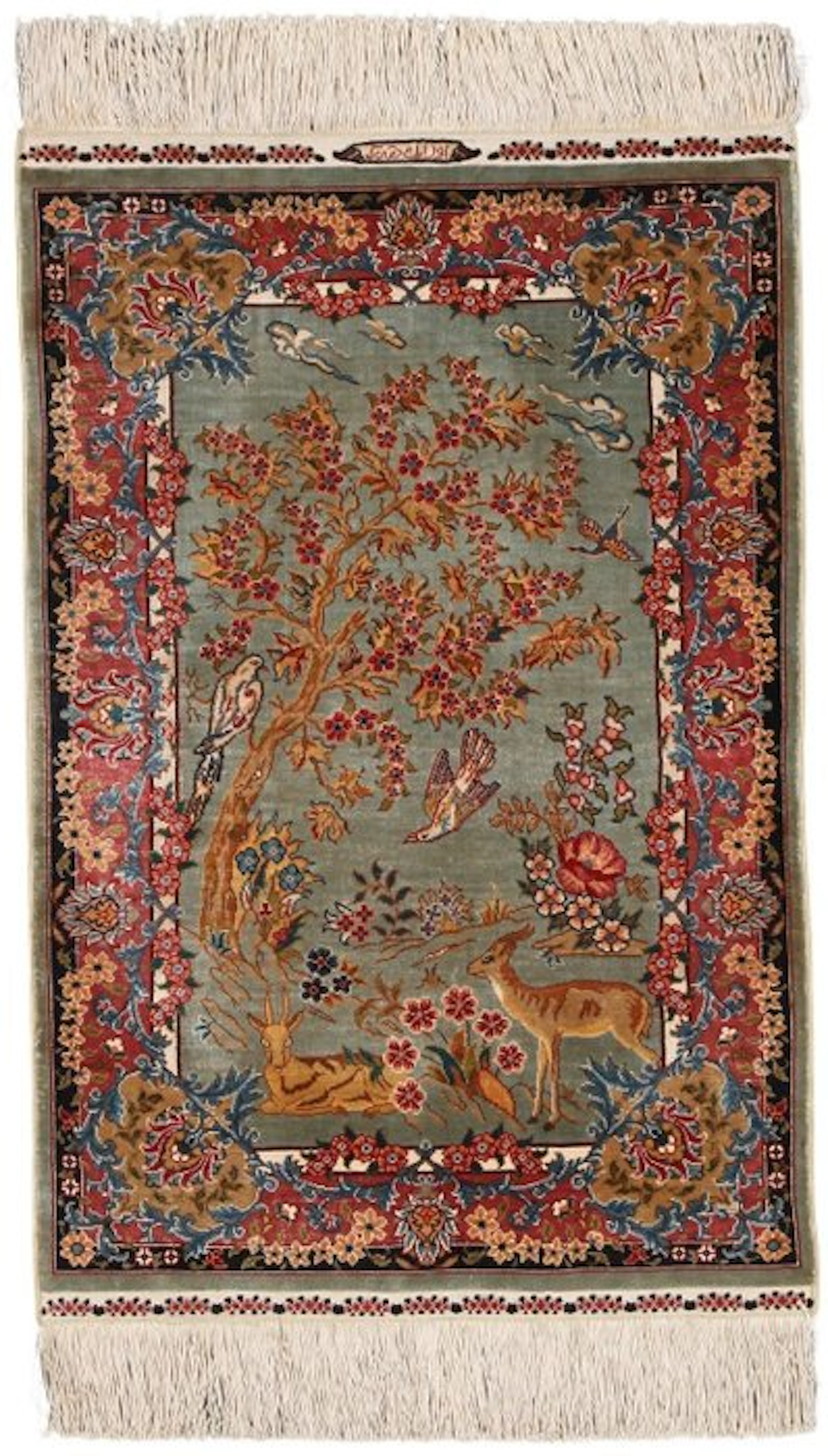 Amazing Silk Hereke Signed Ozipek Carpet with 10/10 Quality - Pure