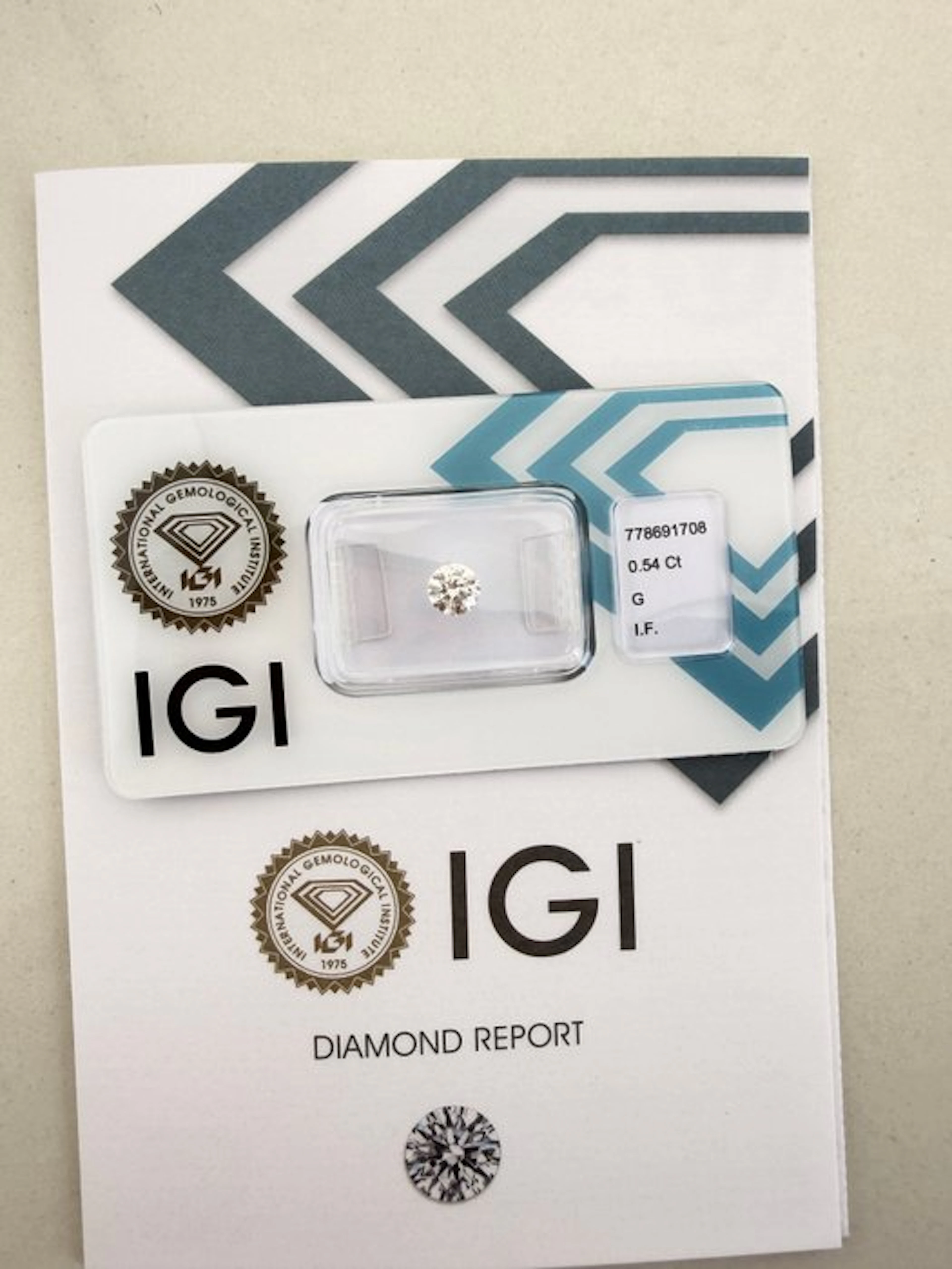 No reserve price - 1 pcs Diamond (Natural) - 0.54 ct...
