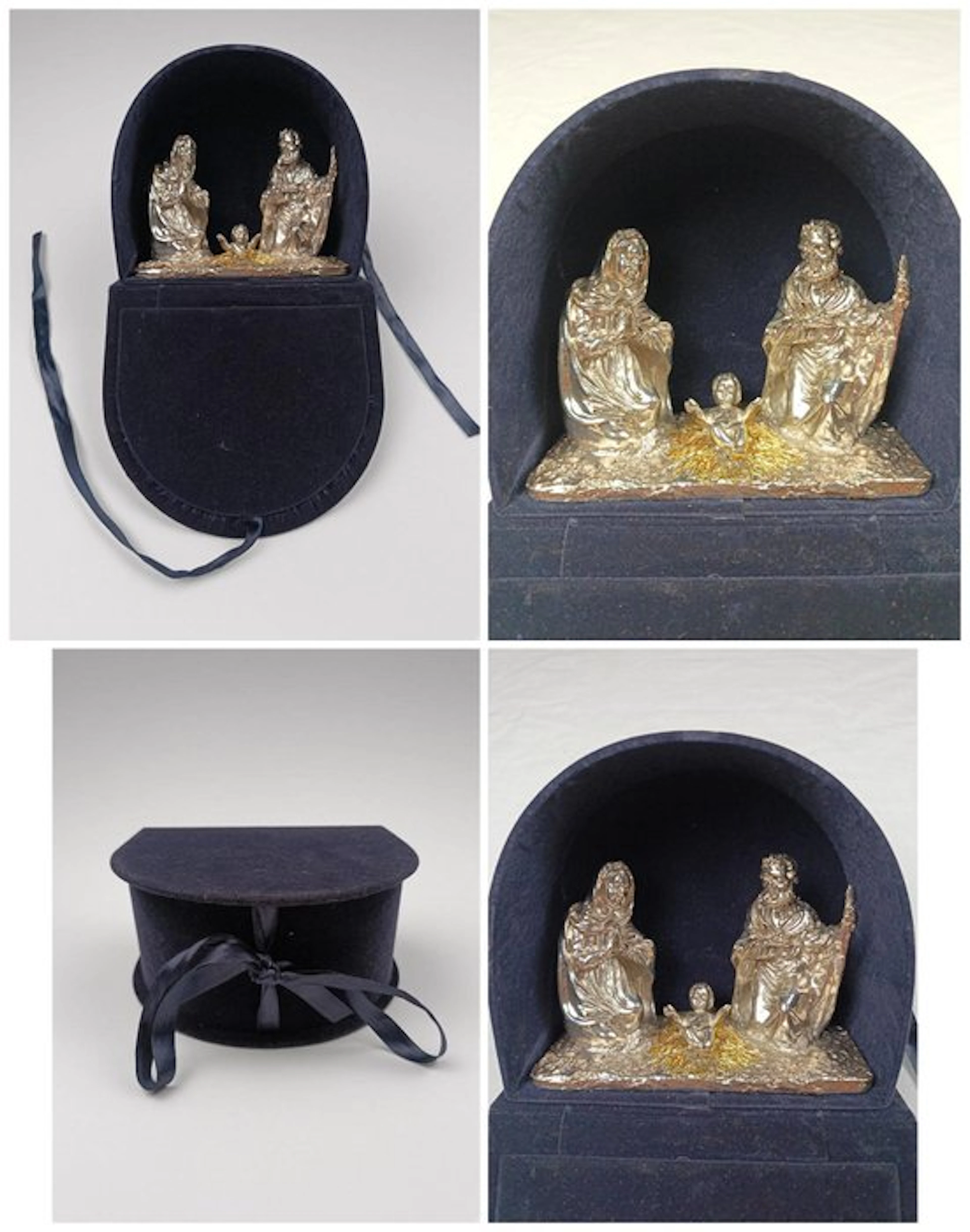 Nativity scene - Silverplated, Textile - Nativity