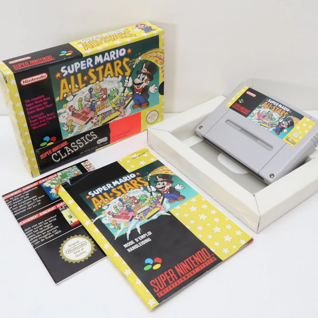 Nintendo - Snes - Super Mario All Stars - CIB - Video...