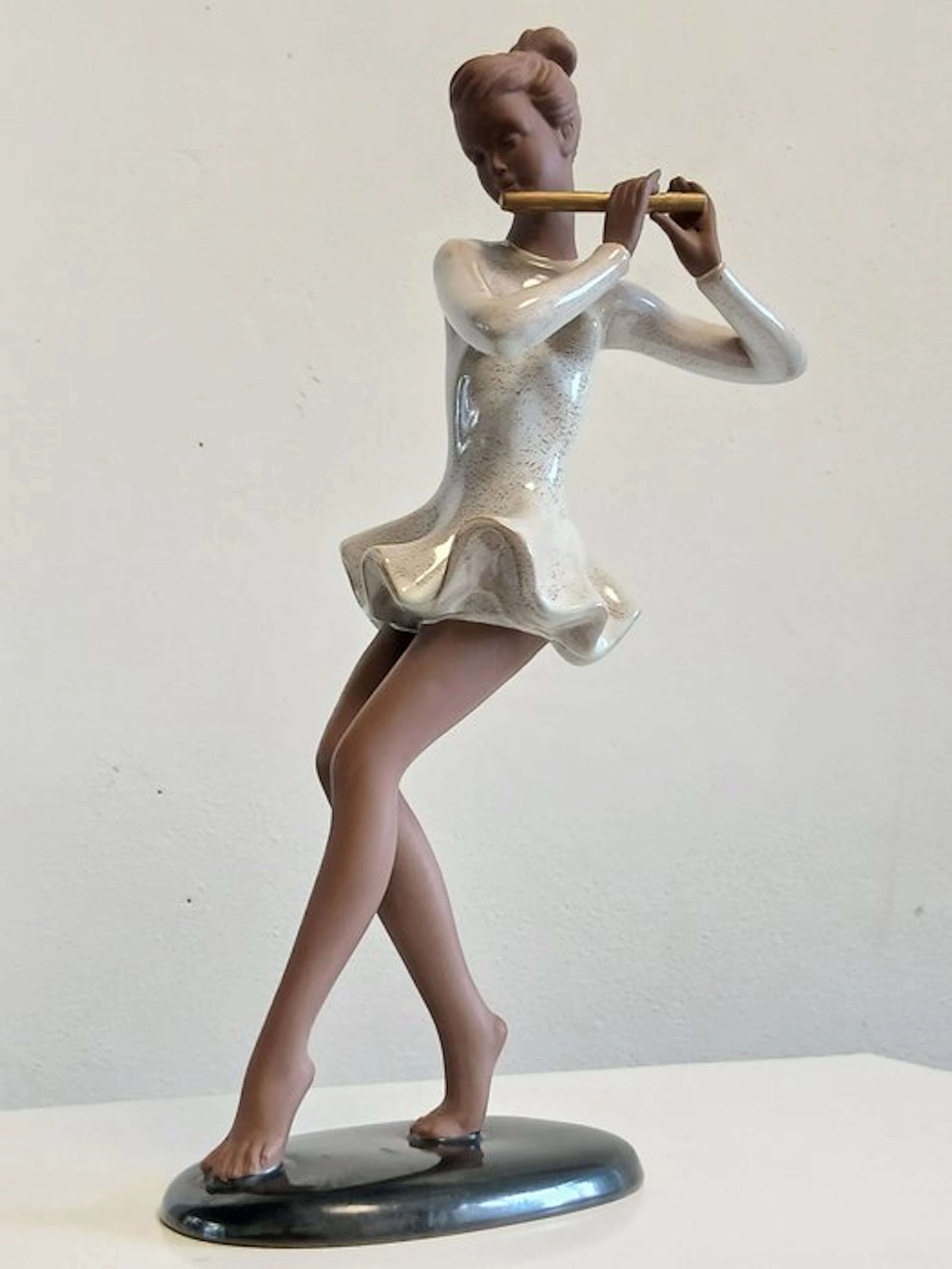 Goldscheider - Statue, Art deco fluit danseres - 38.5 cm - Ceramic