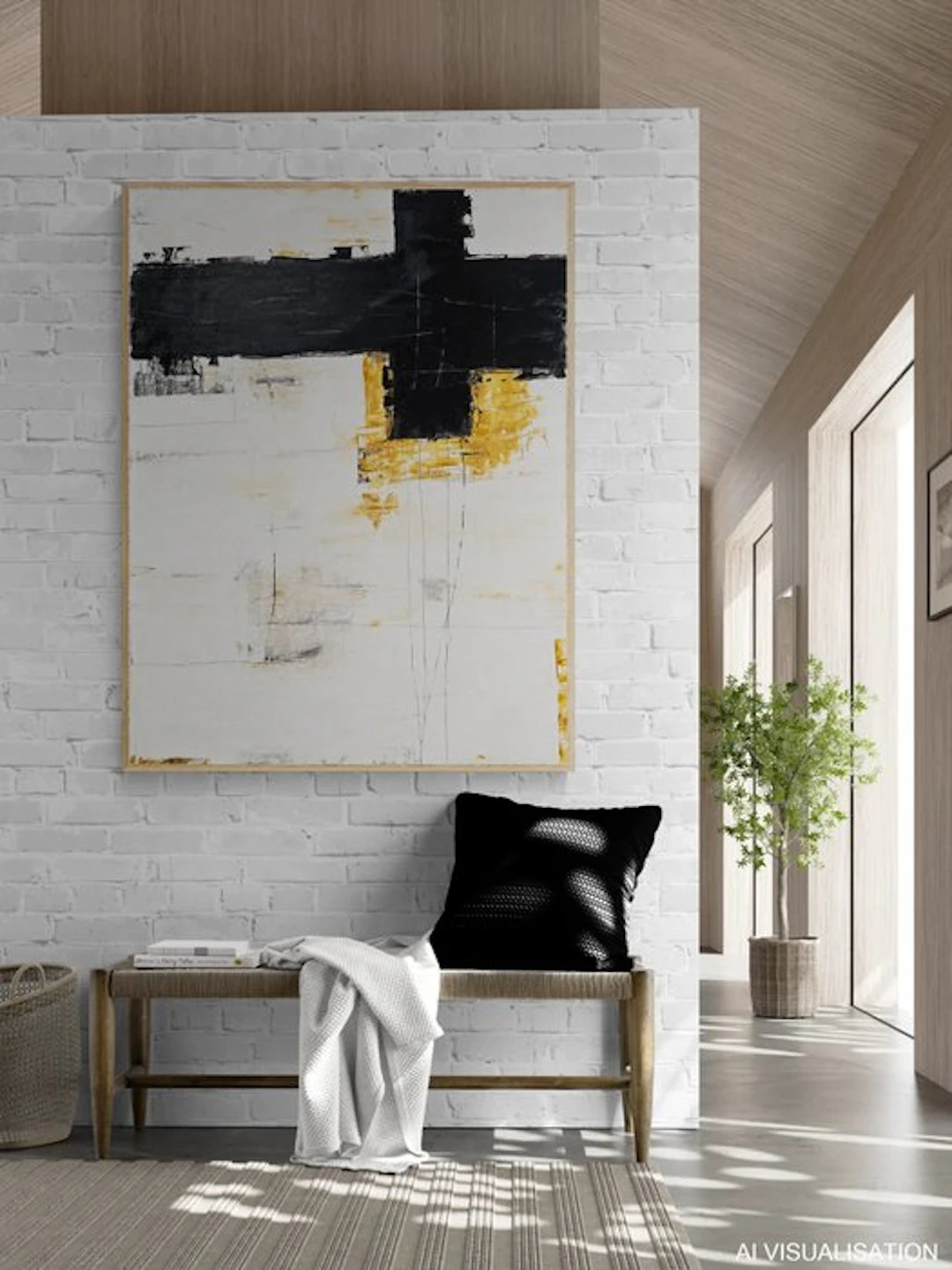Jane Grieco - Équilibre Brut - Tableau, unique, format XXL.