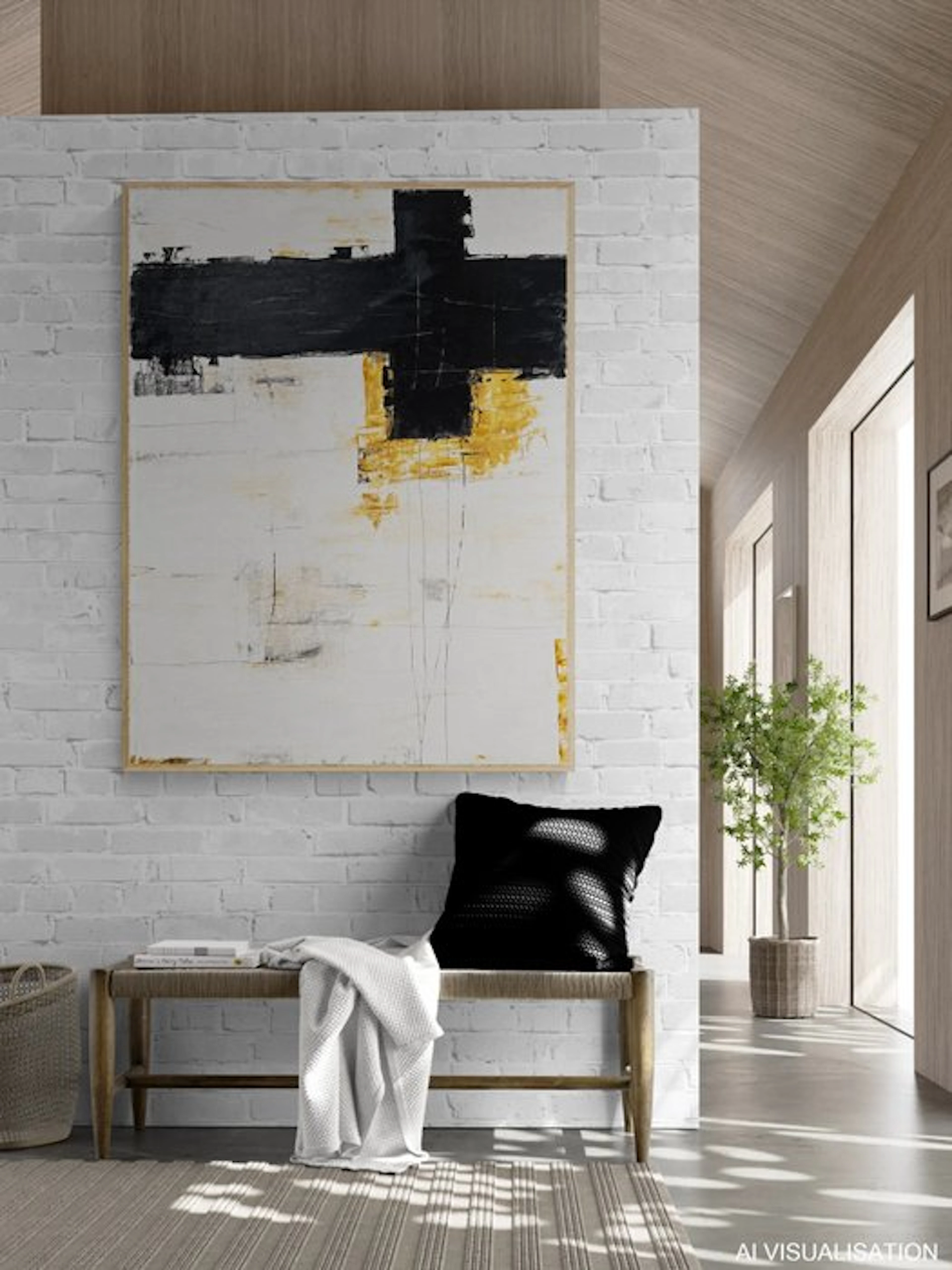 Jane Grieco - Équilibre Brut - Tableau, unique, format XXL.