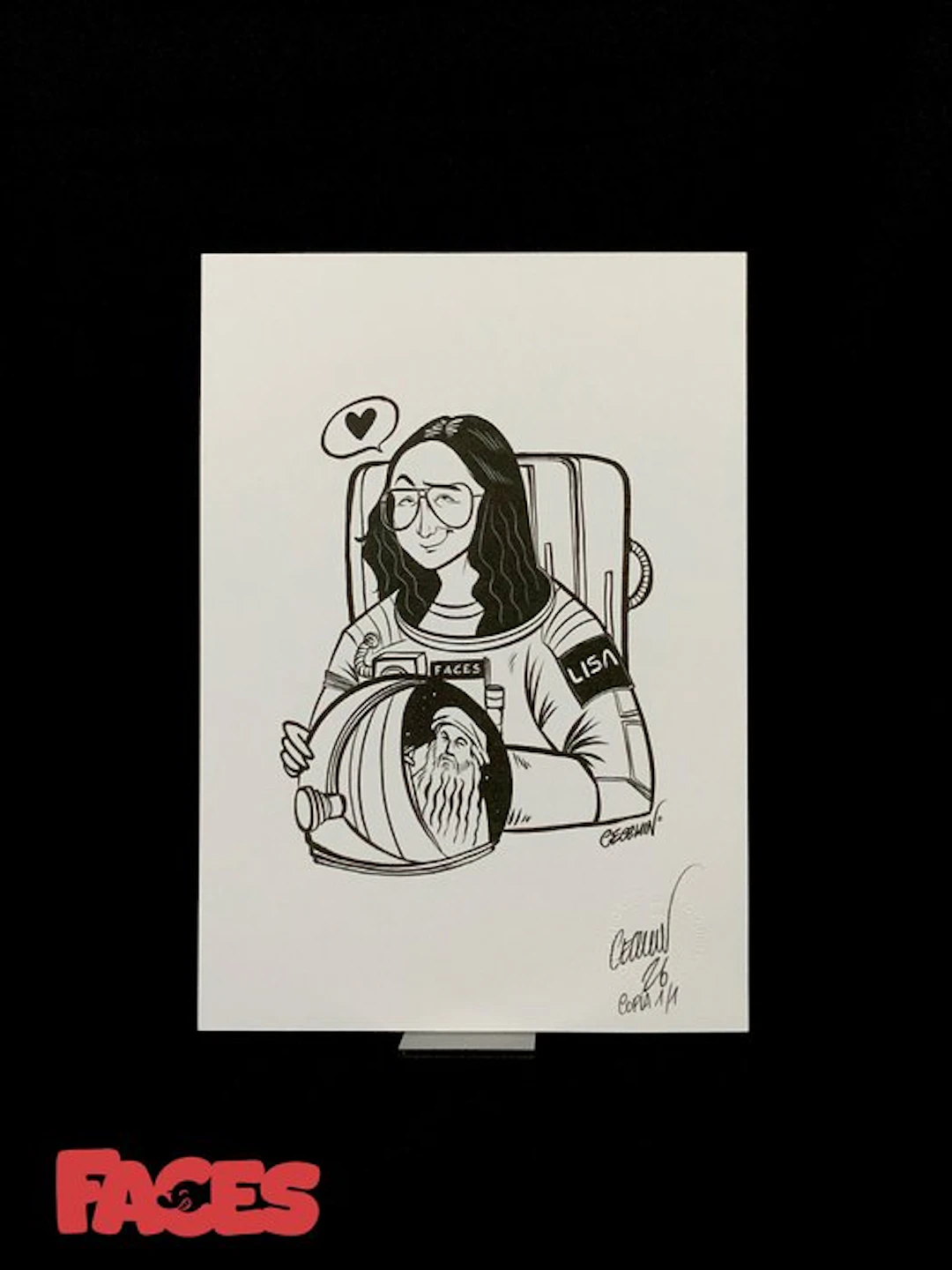 Cecchin Federico - 1 Print - Faces - Gioconda nello spazio - 2026