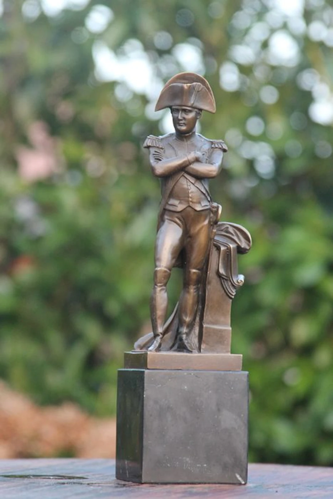 Figurine - napoleon - bronze marble