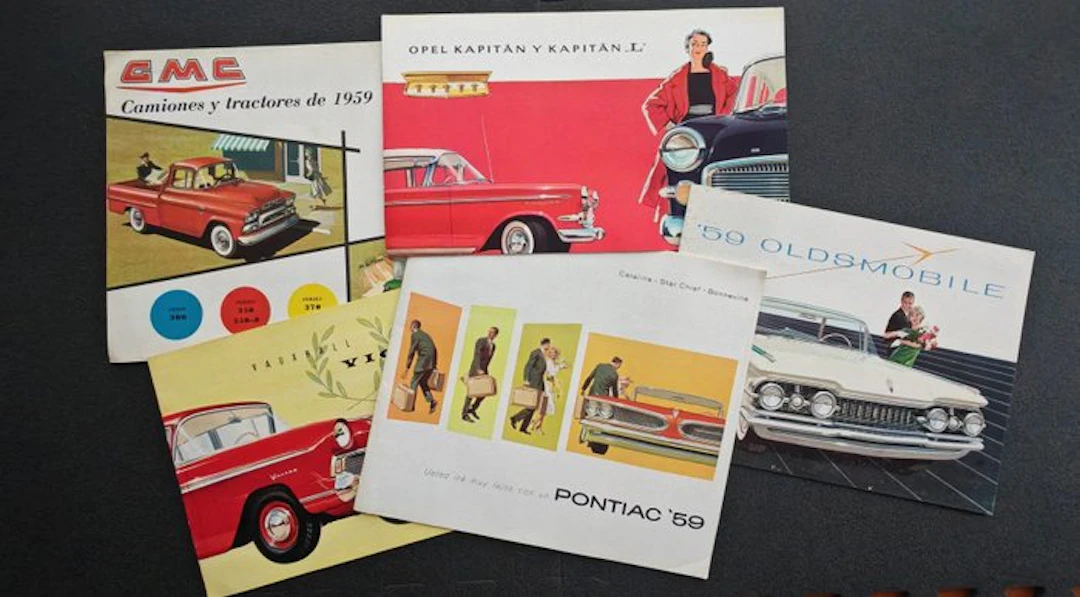 1950s lote catálogos General Motors • Automobilia vintage...