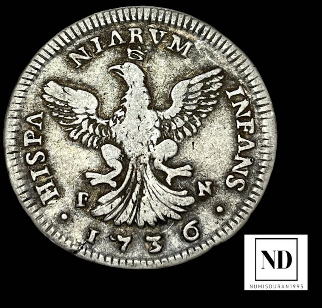 Italy, Kingdom of Naples Felipe II. 4 Tarì 1736 - Palermo