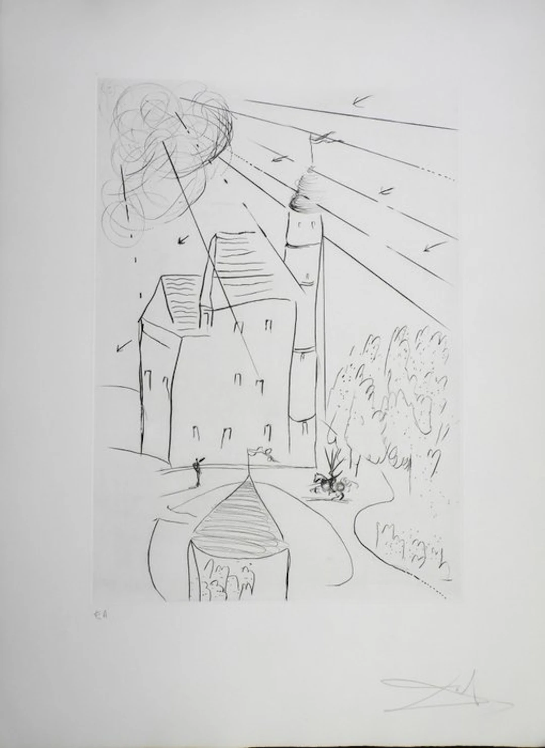 Salvador Dali (1904-1989) - Chateau De Vascoeil
