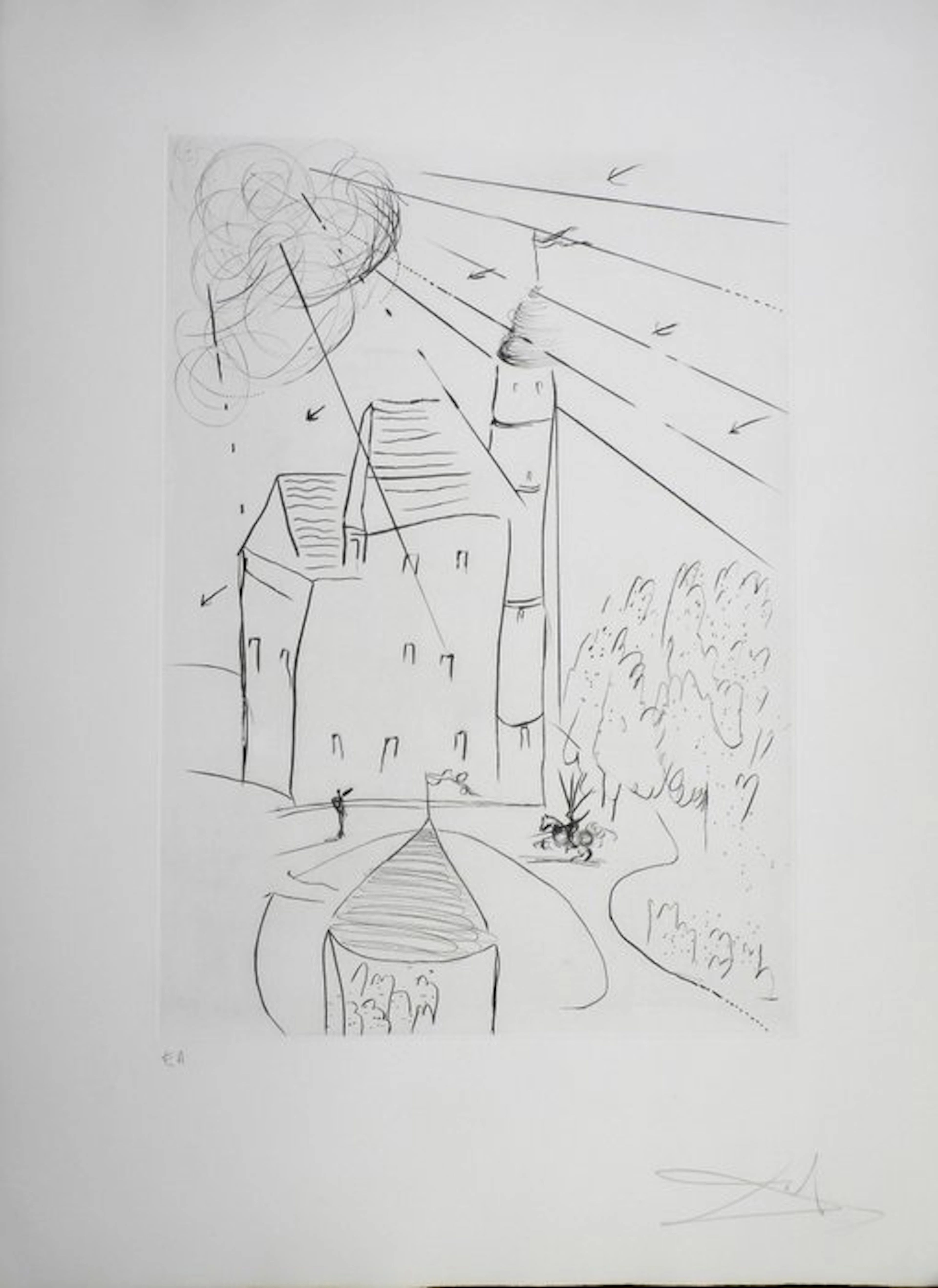 Salvador Dali (1904-1989) - Chateau De Vascoeil