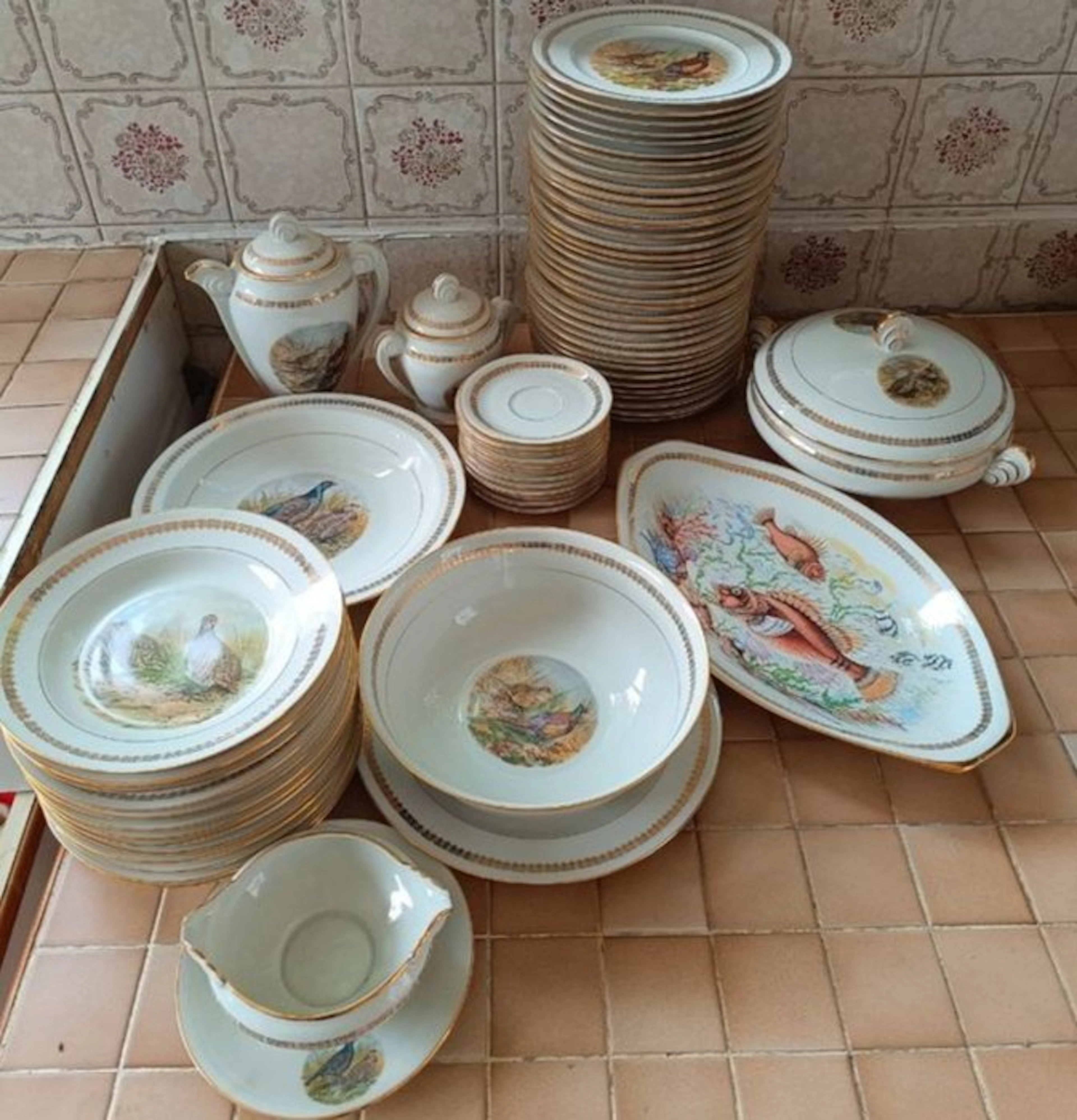 Porcelaine de Limoges - Table service - Porcelain