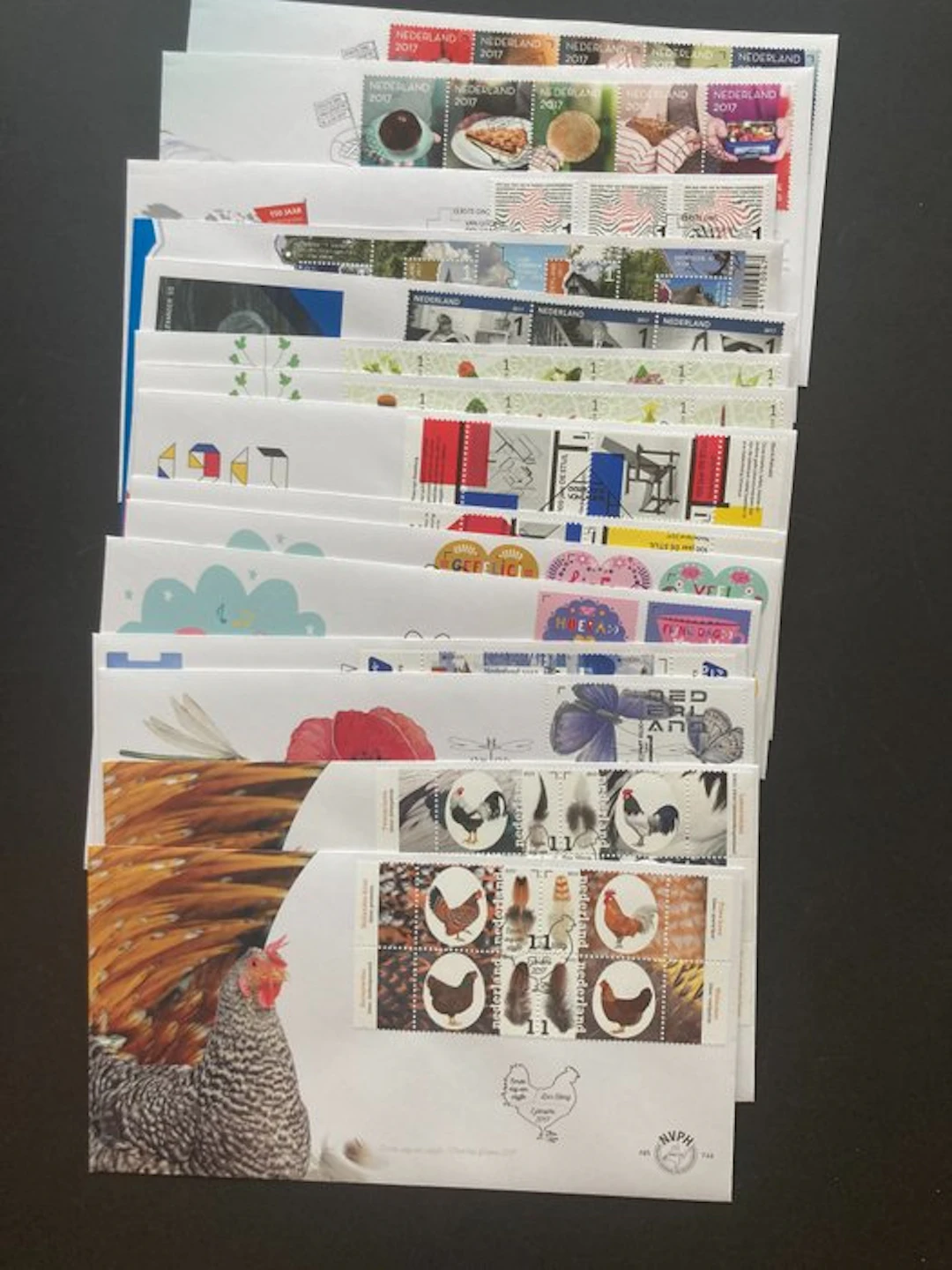 Netherlands - FDC's jaargang 2017 blanco