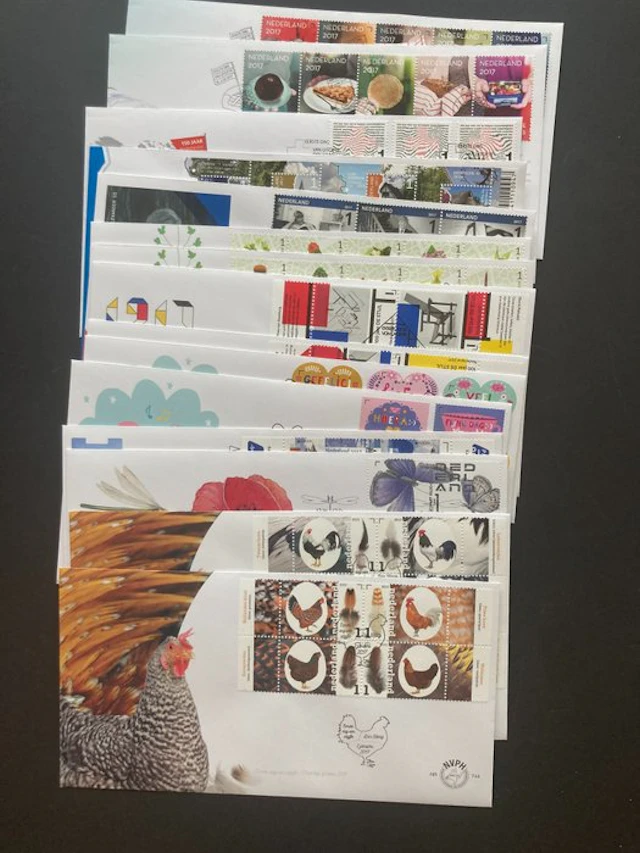 Netherlands - FDC's jaargang 2017 blanco