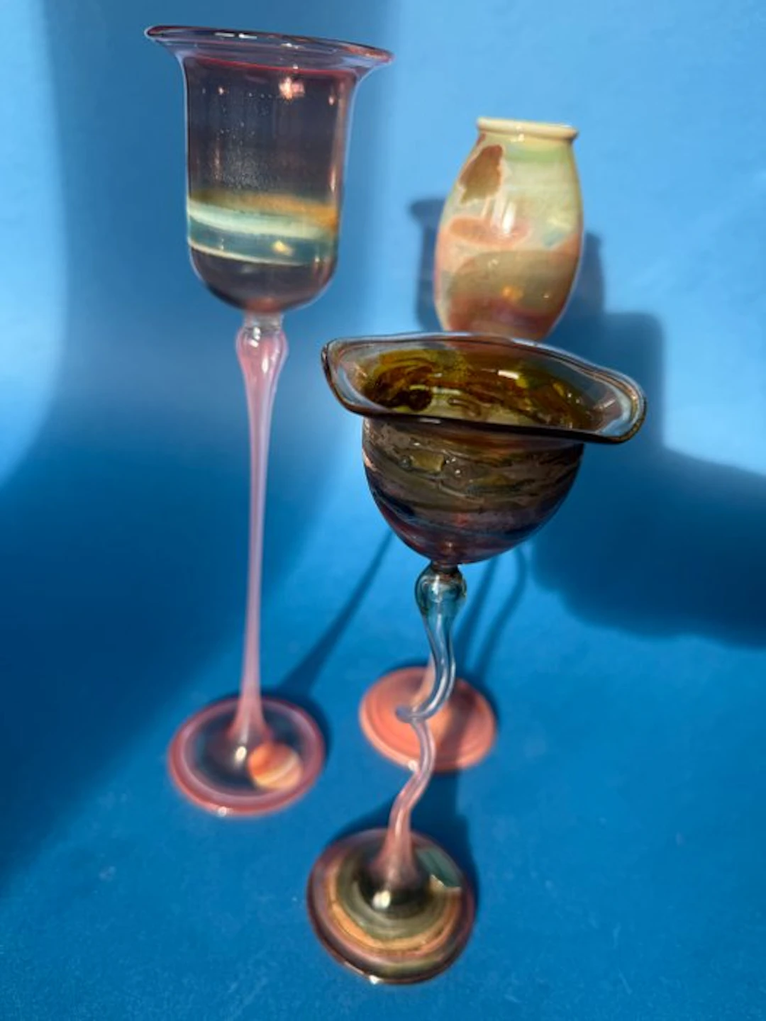Jar (3) - Glass - Mouth-blown art object