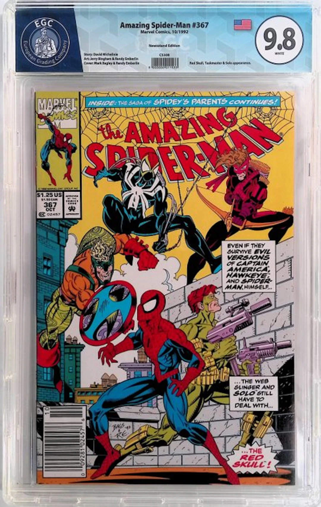 Amazing Spider-Man #367 - EGC 9.8 (Newstaand Edition) - 1...
