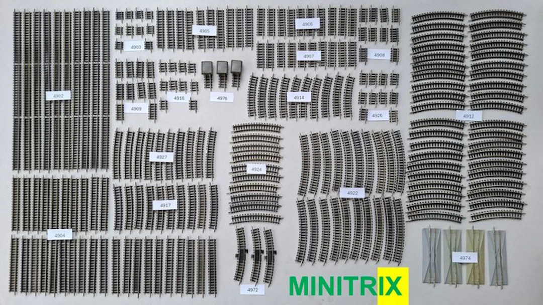 Minitrix N - 4900 Serie - Model train tracks (230)...