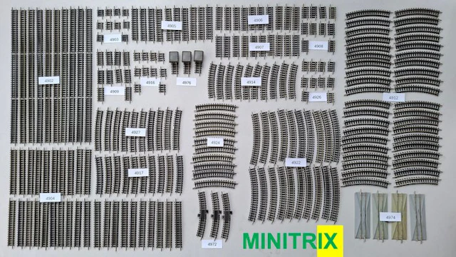 Minitrix N - 4900 Serie - Model train tracks (230)...