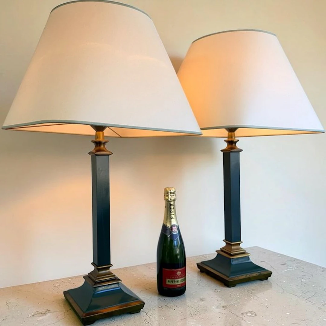Kullmann - Table lamp (2) - Kullmann - Pair of Column...