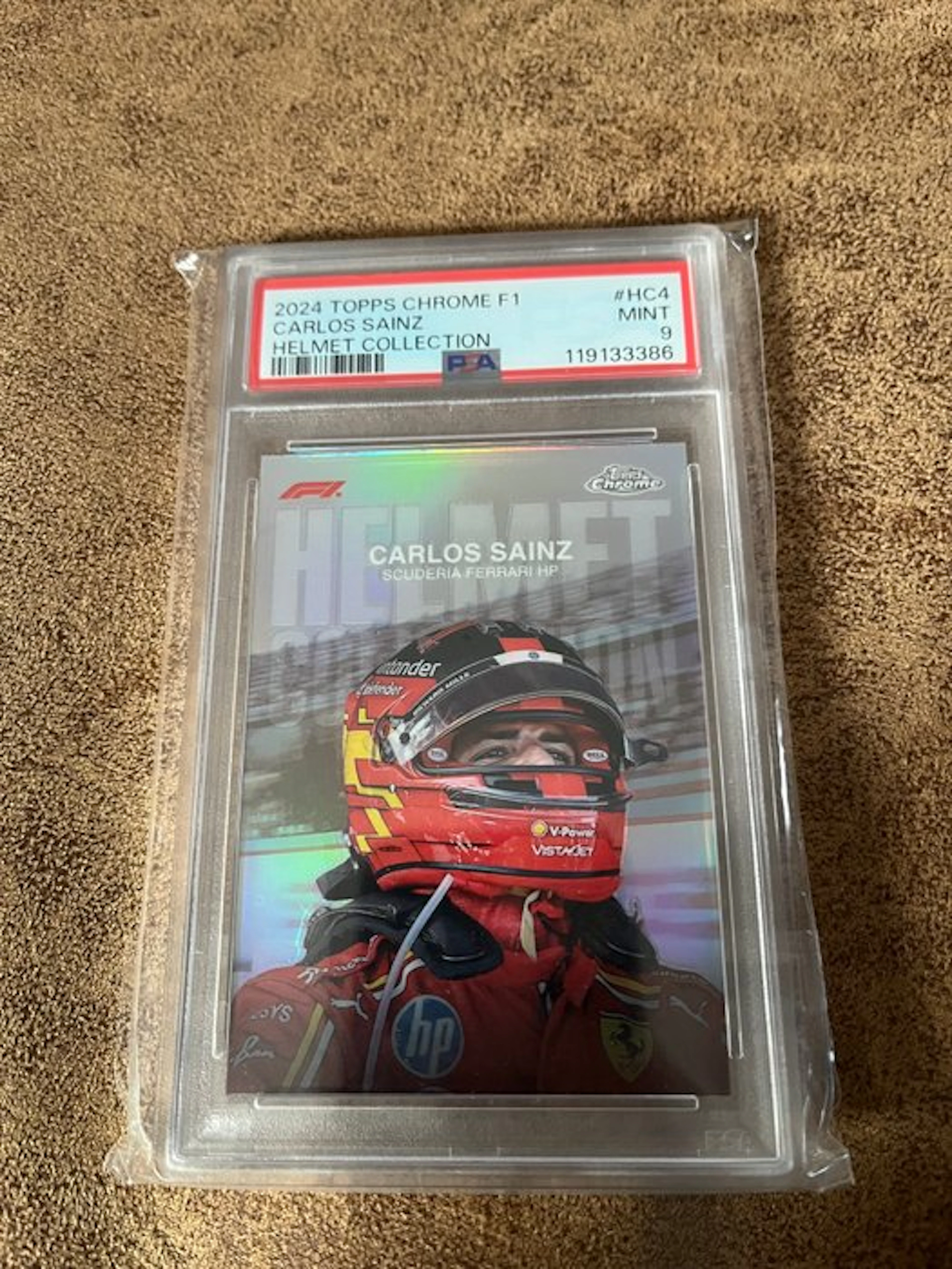 2024 Topps Chrome Carlos Sainz #HC4 Gegradeerde kaart - PSA 9 - 1 Graded card