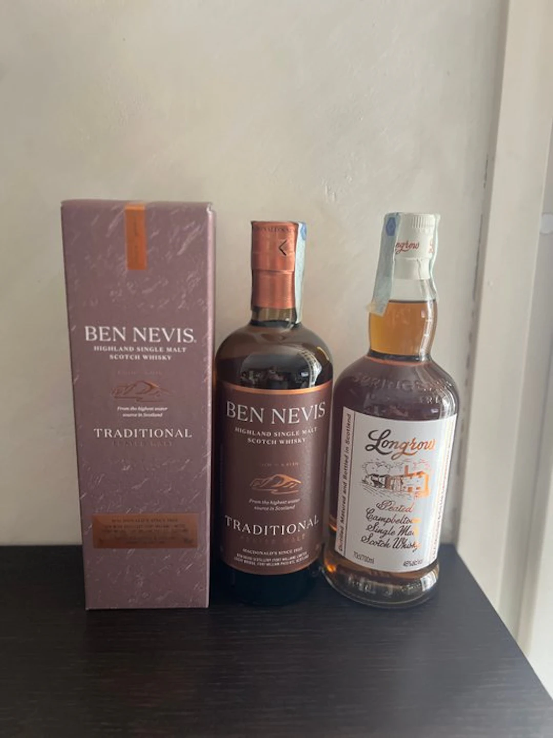 Longrow Peated + Ben Nevis Traditional Peated - 70cl - 2 bottles