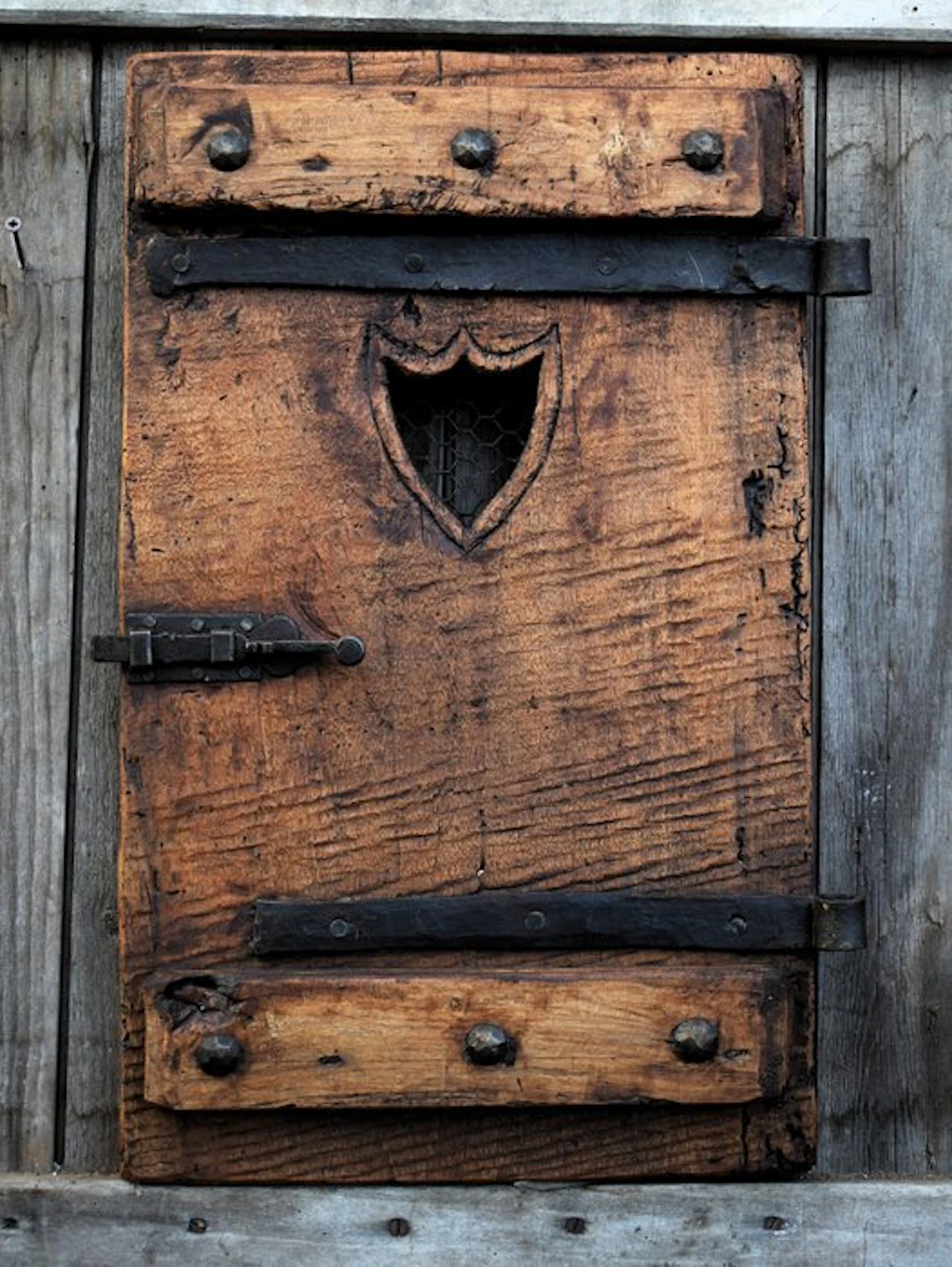 Antique Door - 19th century - grated cloister door
