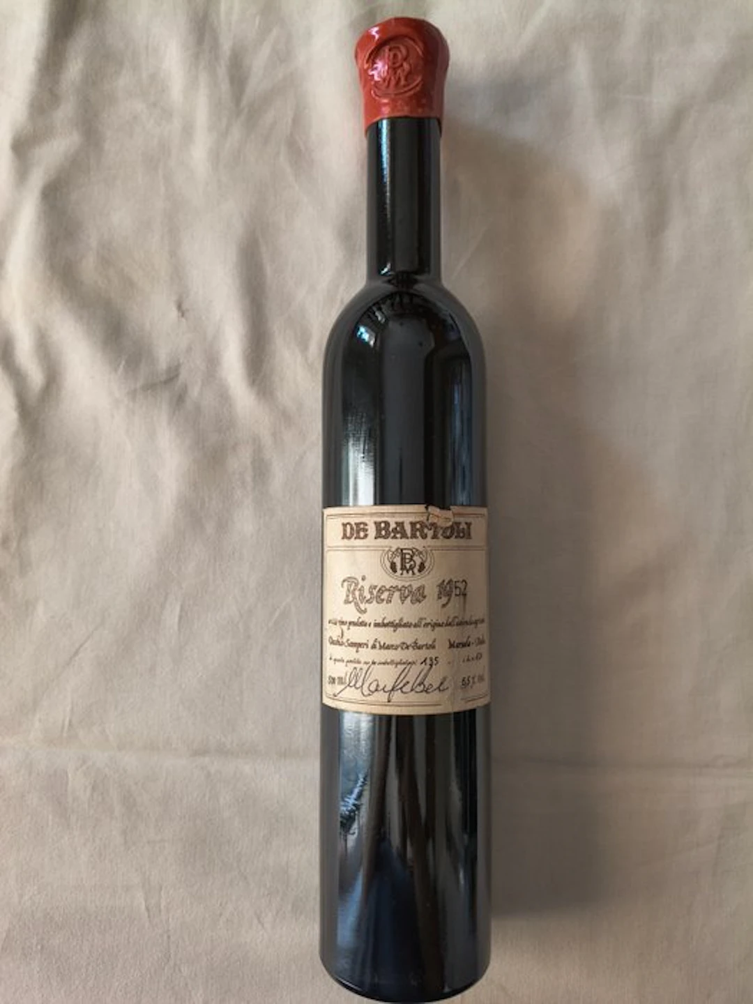 1952 Marco De Bartoli Marsala Vecchio Samperi Storica n