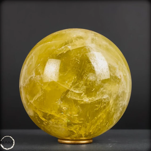 Breathtaking citrine sphere – Radiant energy and pure joy...