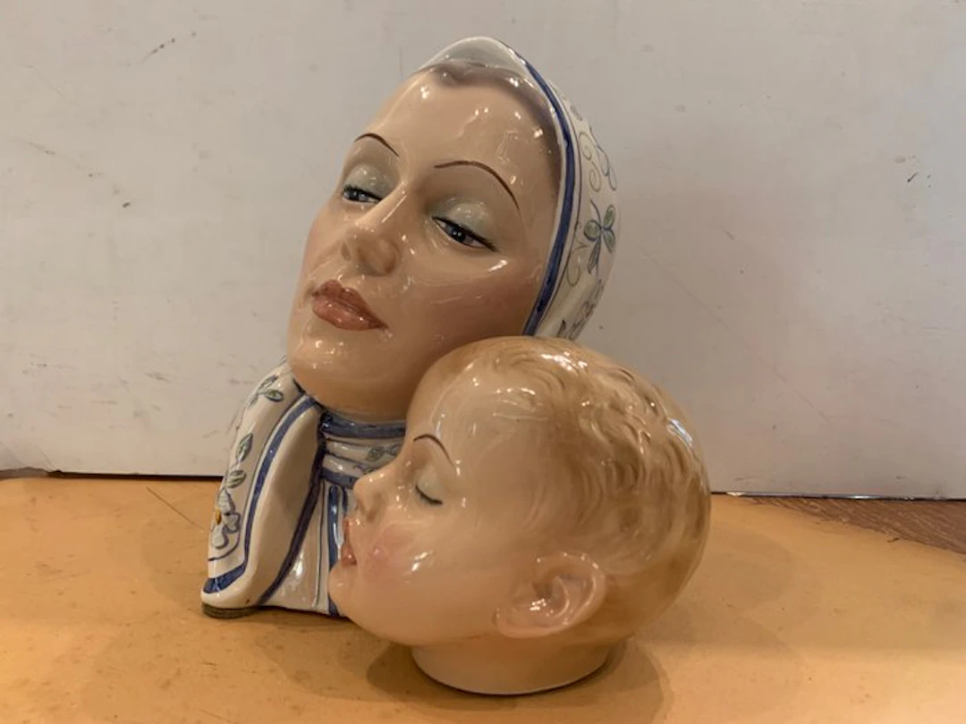 Giovanni Ronzan - Sculpture, Maternità - 25 cm - Ceramic