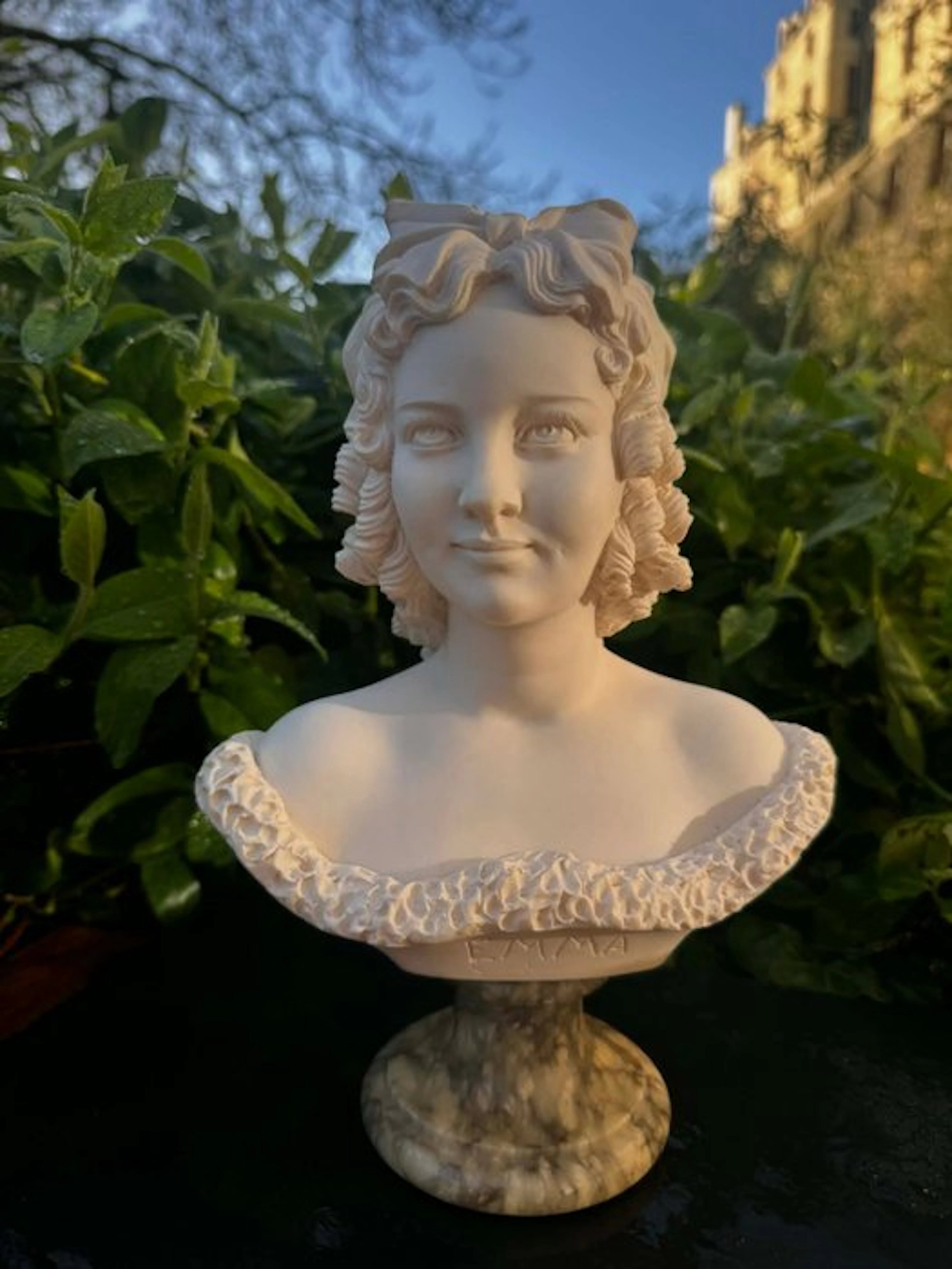 Arnaldo Giannelli (1907-2005) - Bust, Emma - 25 cm - Alabaster - 1972