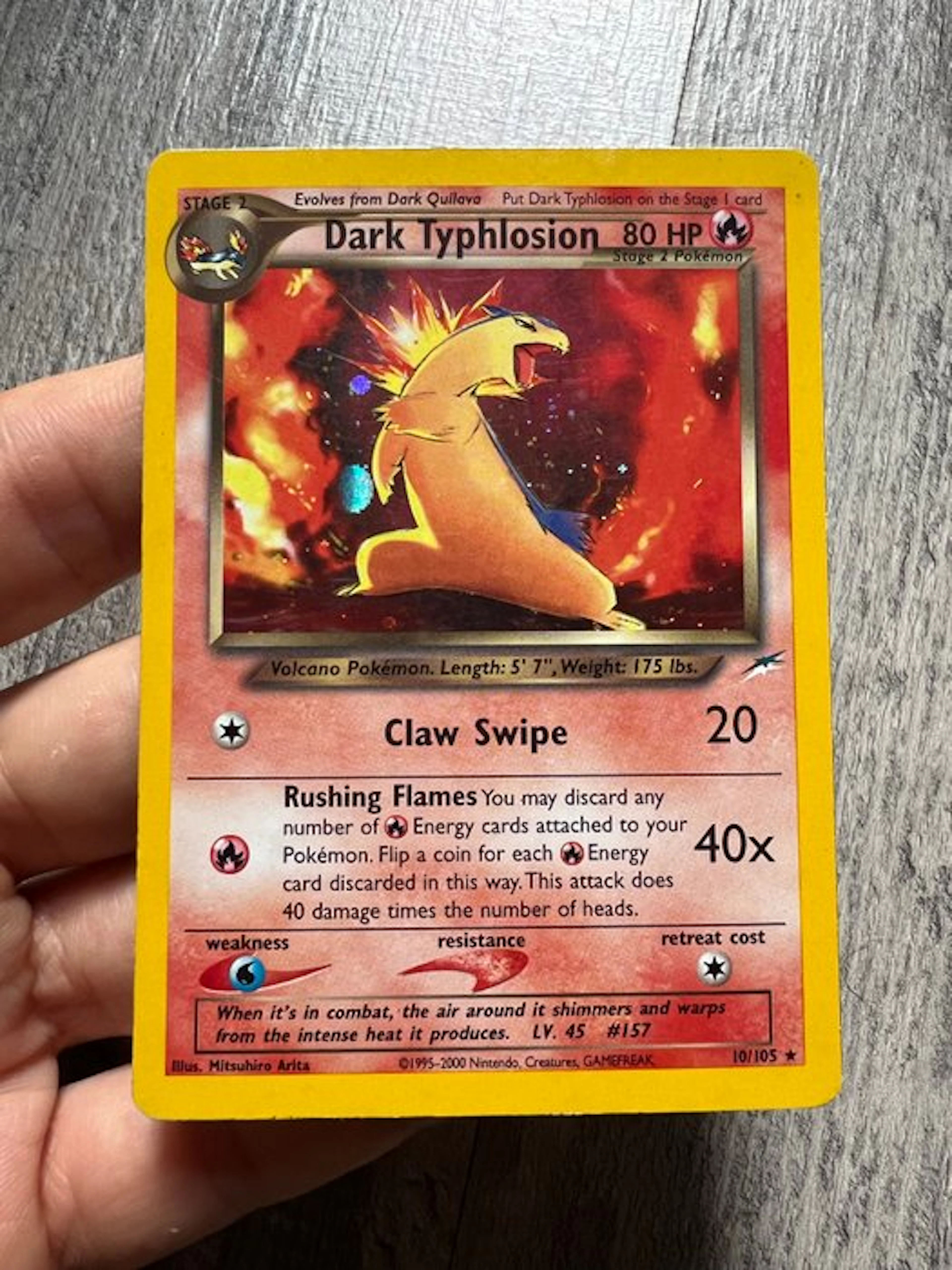 Pokémon - 1 Card - Dark Typhlosion 10/105 Foil - Various sets