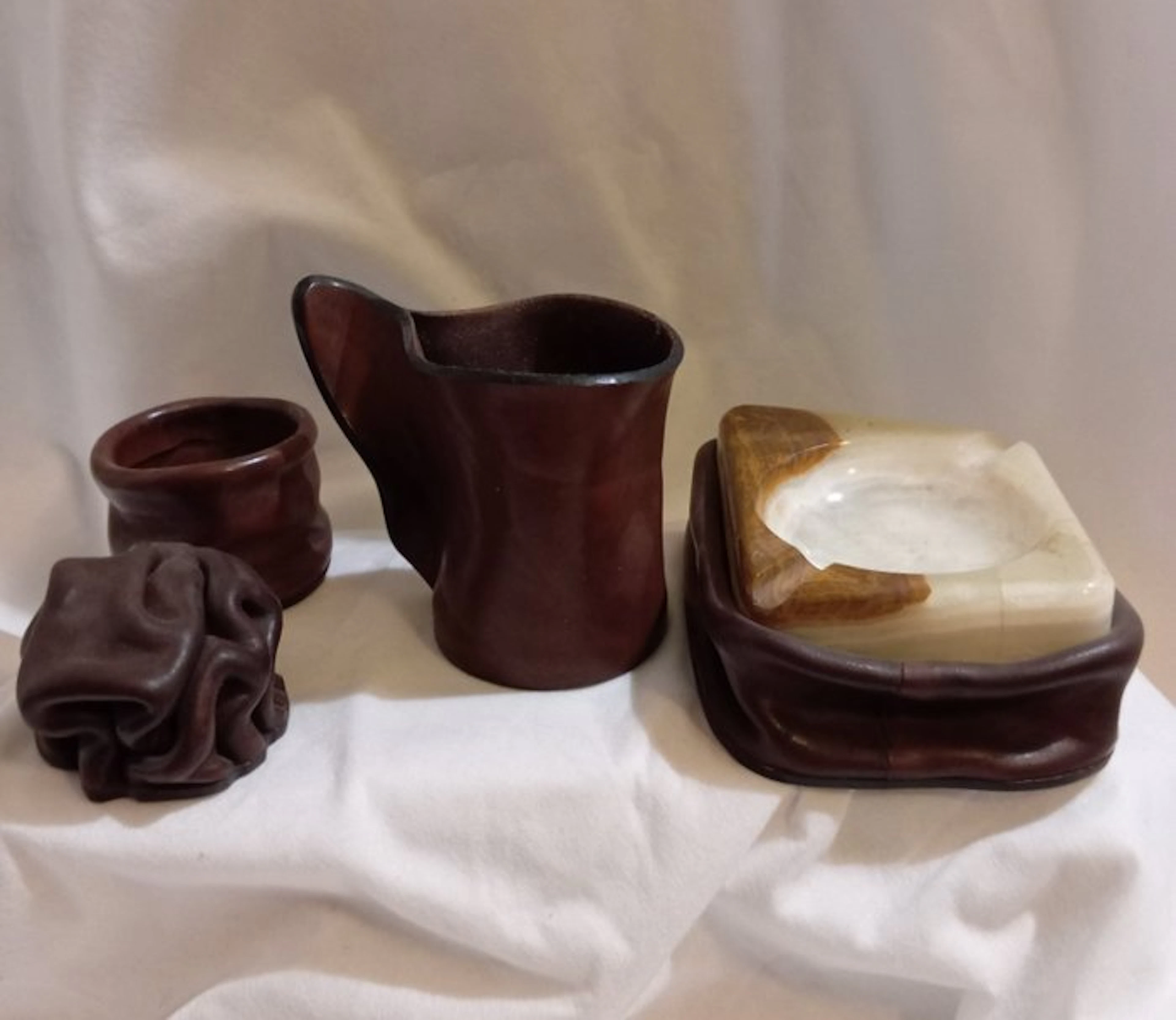 CAP/LAR bologna - CAP/LAR bologna - Desk set (4) - set scrivania - Leather